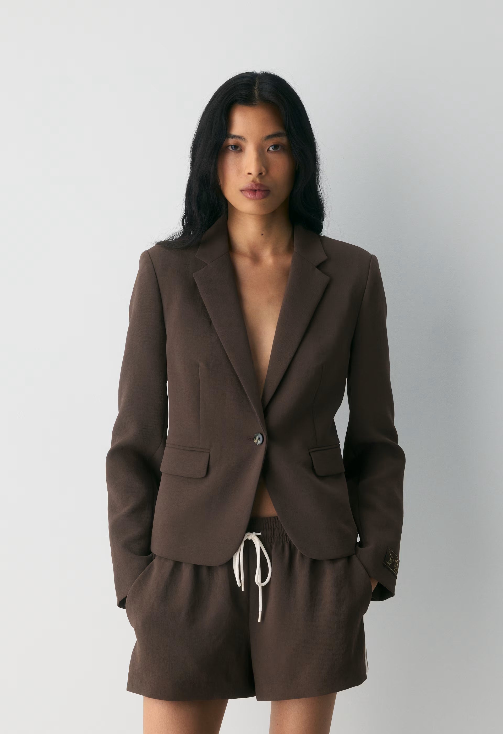 Etiquette Blazer - Crepette™ - RICH MOCHA BROWN
