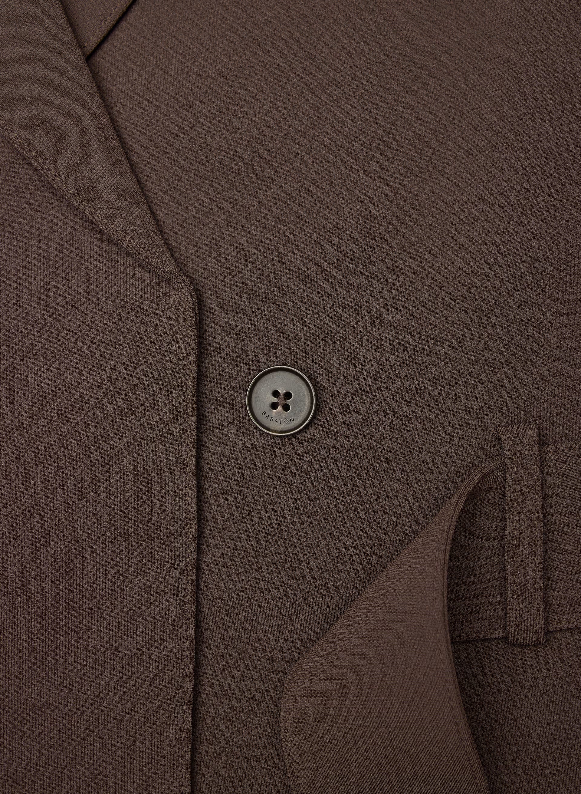 Postage Trench Coat - Sway Crepe - RICH MOCHA BROWN