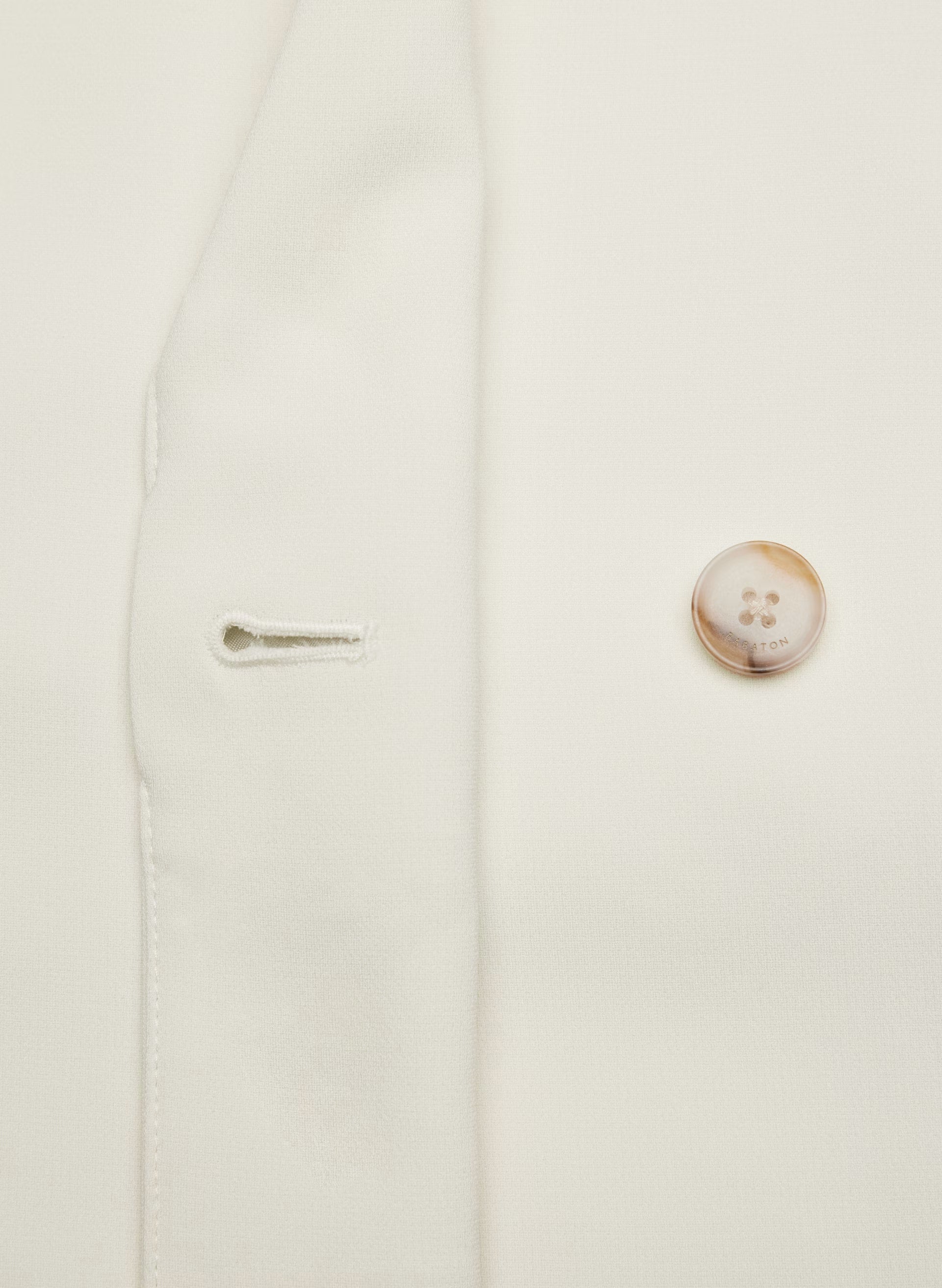 Postage Trench Coat - Sway Crepe - VINTAGE WHITE