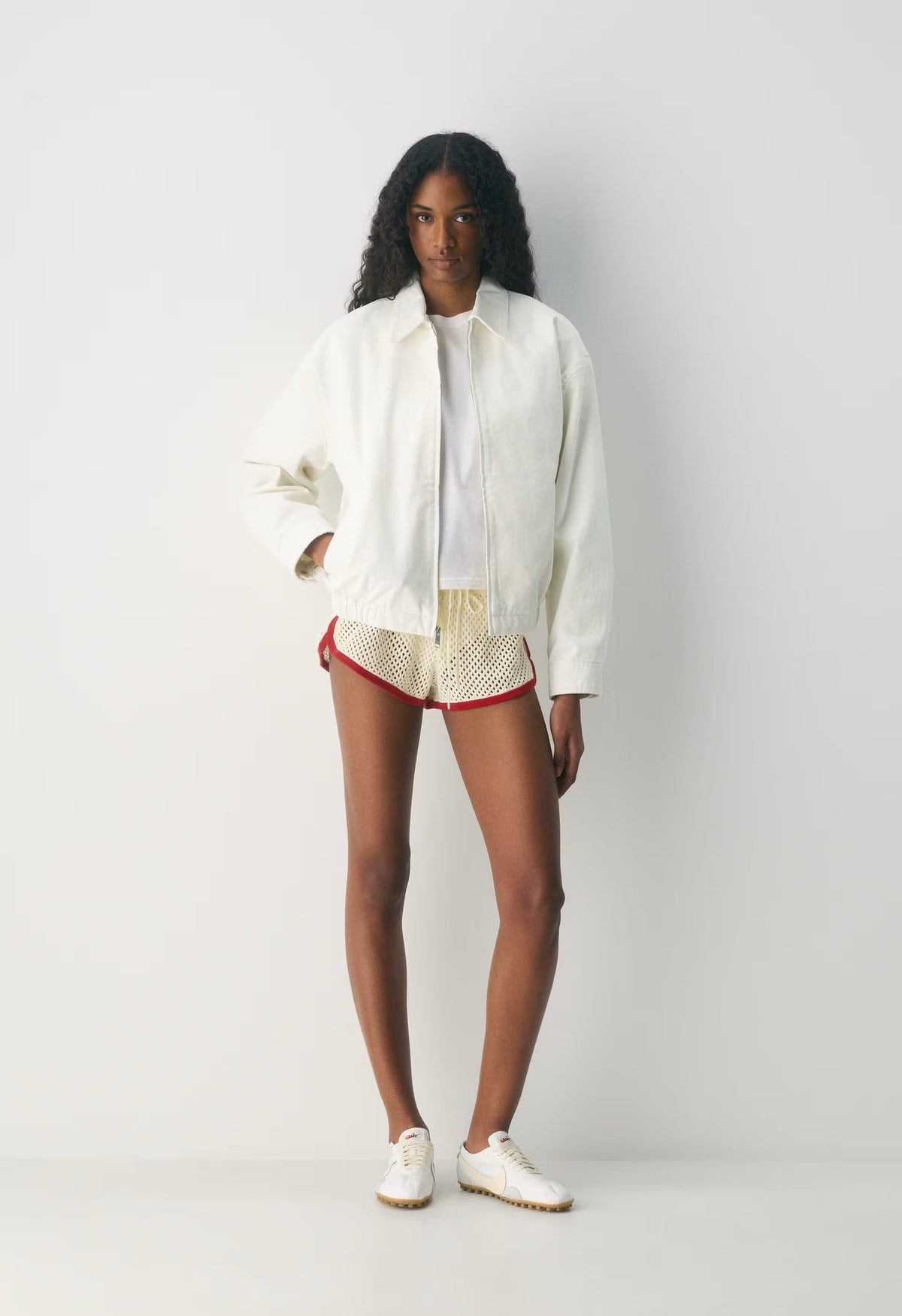 Caddie Blouson Jacket - LIGHT BIRCH