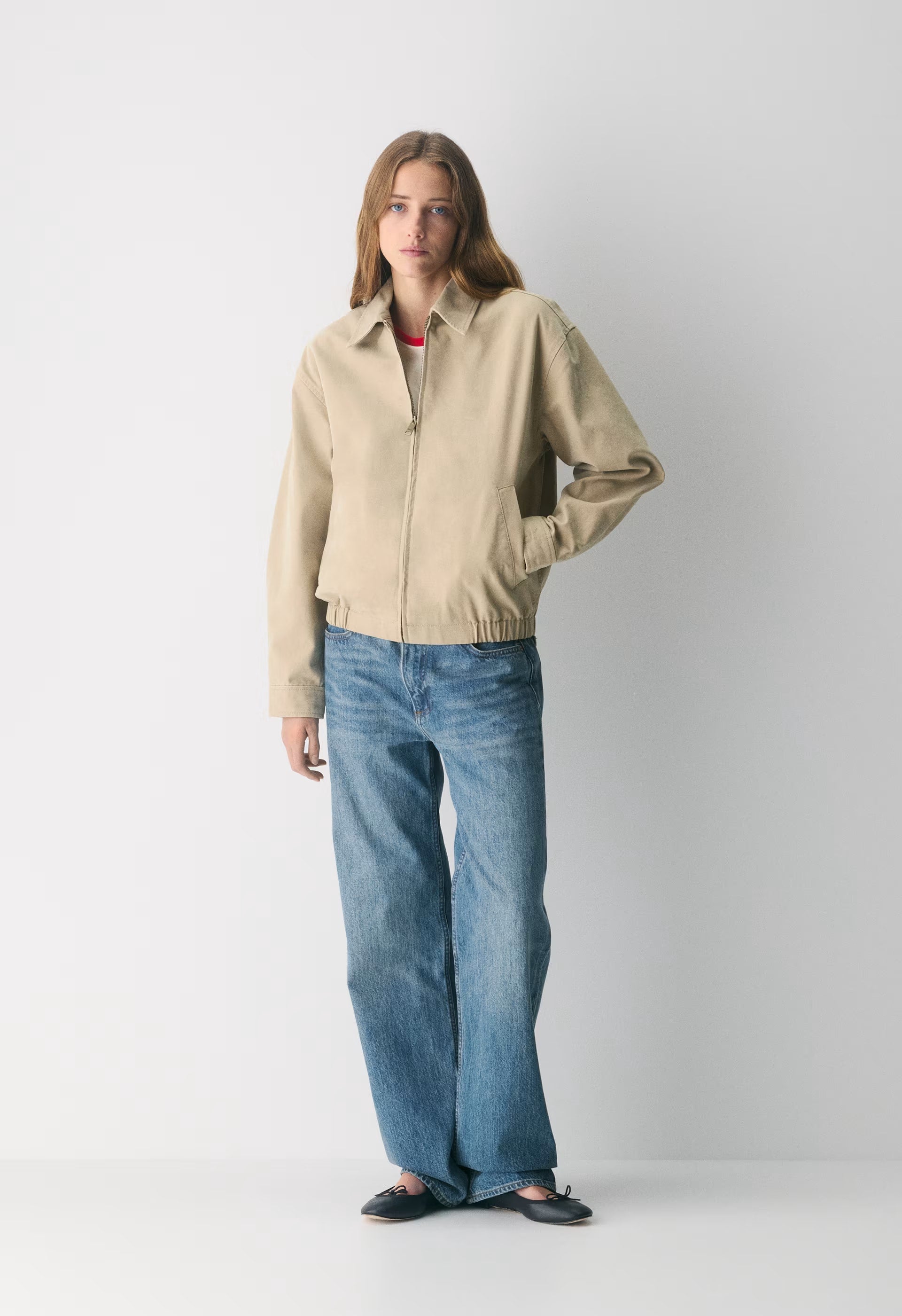 Caddie Blouson Jacket - TAN KHAKI