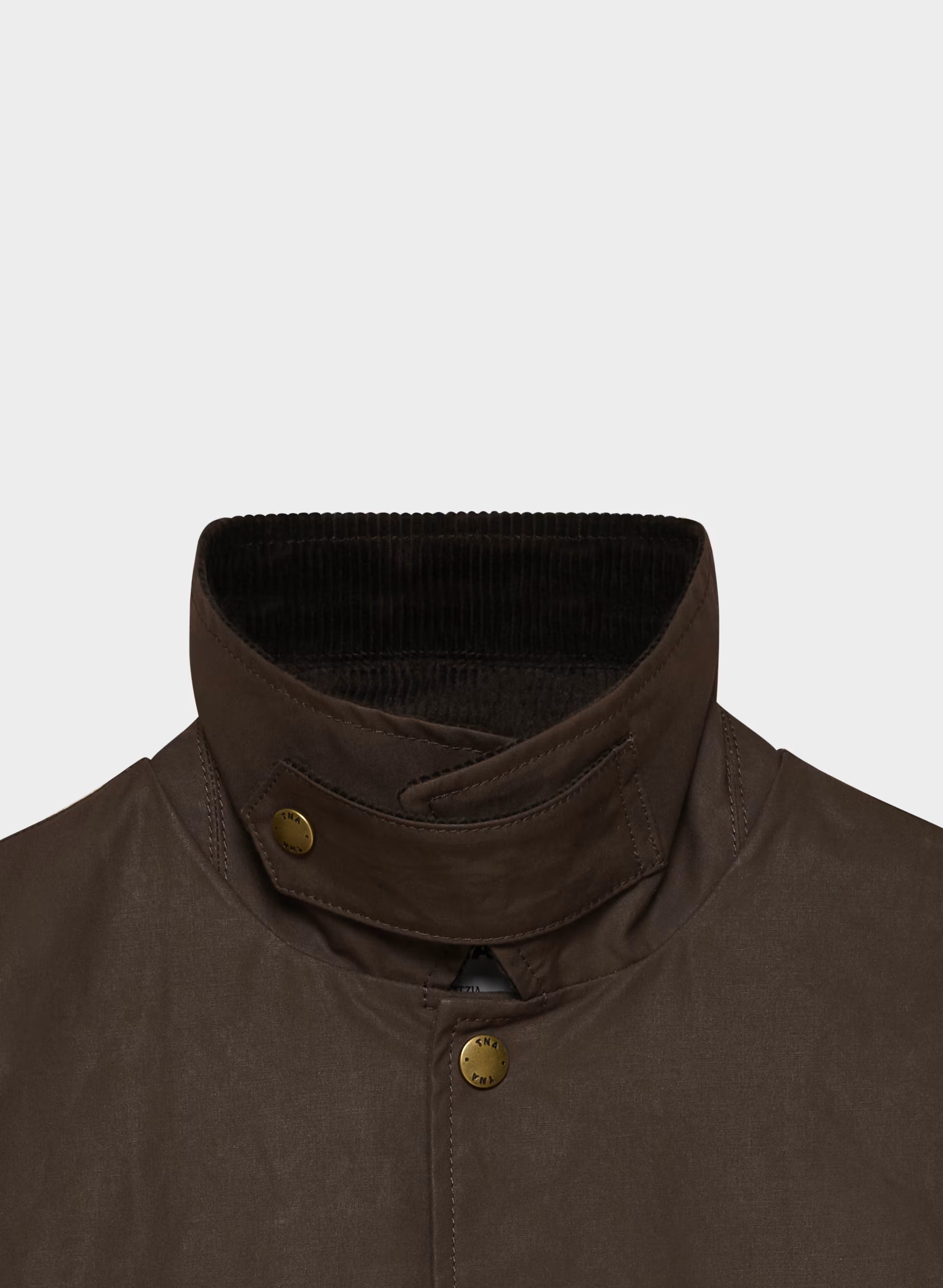Soundwave Waxed Trench Coat - BURNT BROWN