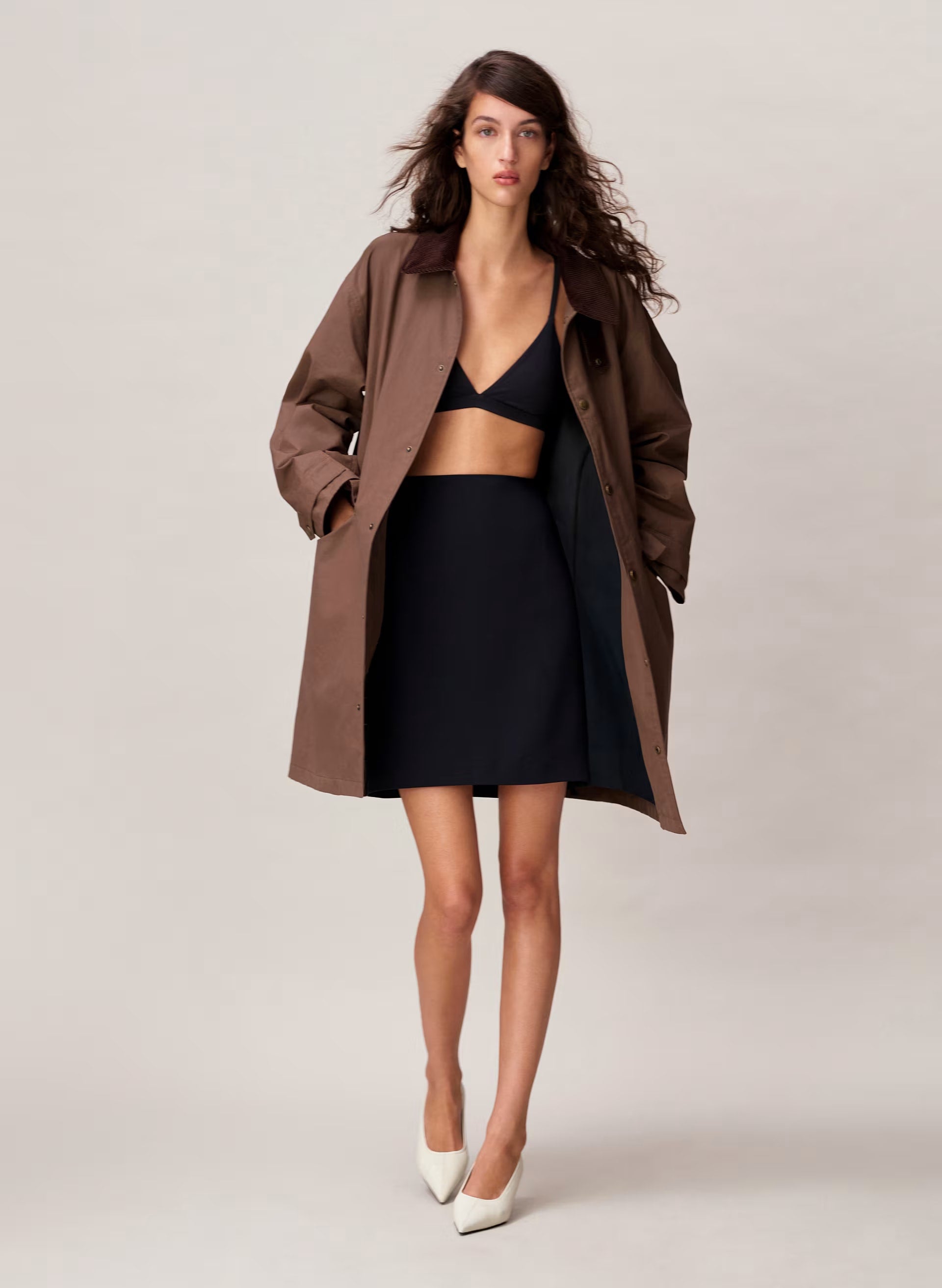 Soundwave Waxed Trench Coat - SYCAMORE BROWN
