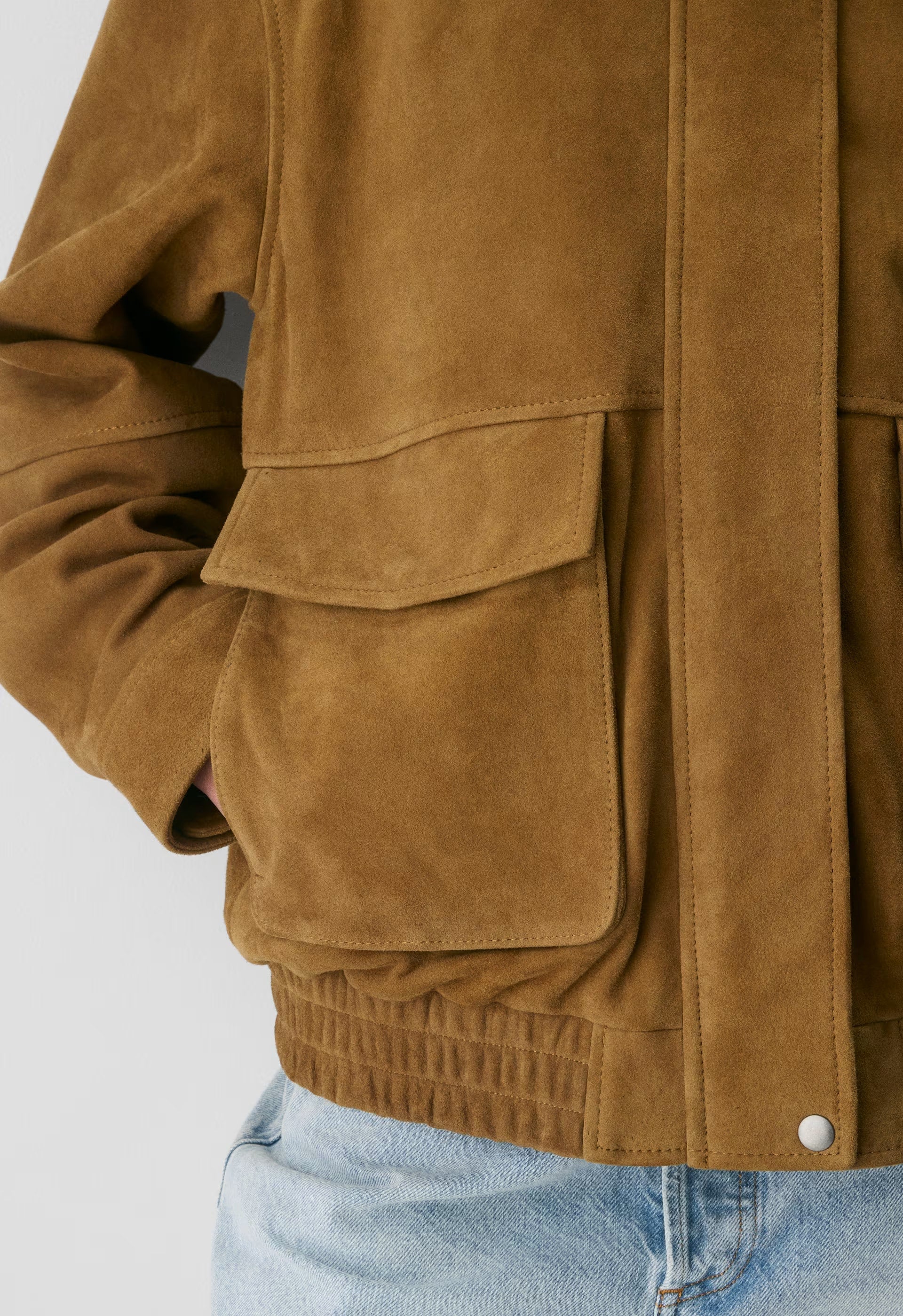 Tennant Bomber - Suede - CORTADO CAMEL