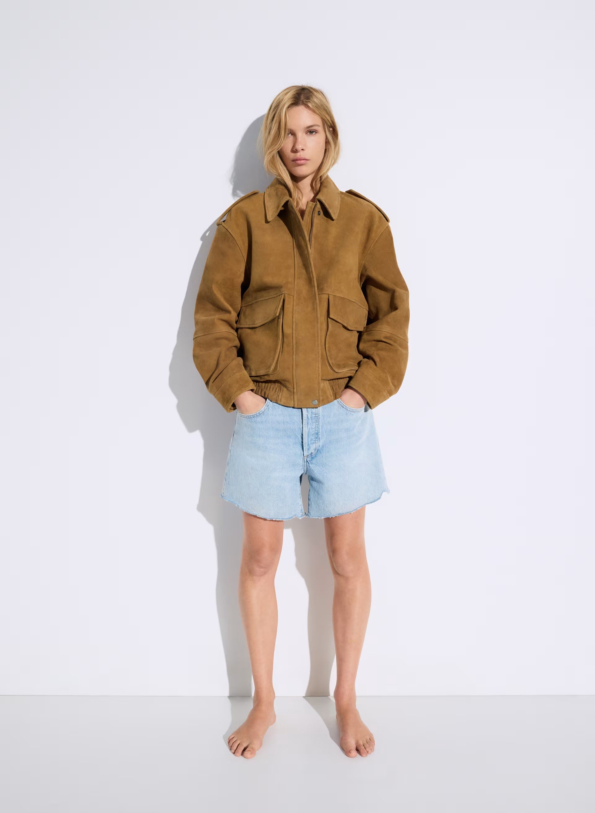 Tennant Bomber - Suede - CORTADO CAMEL