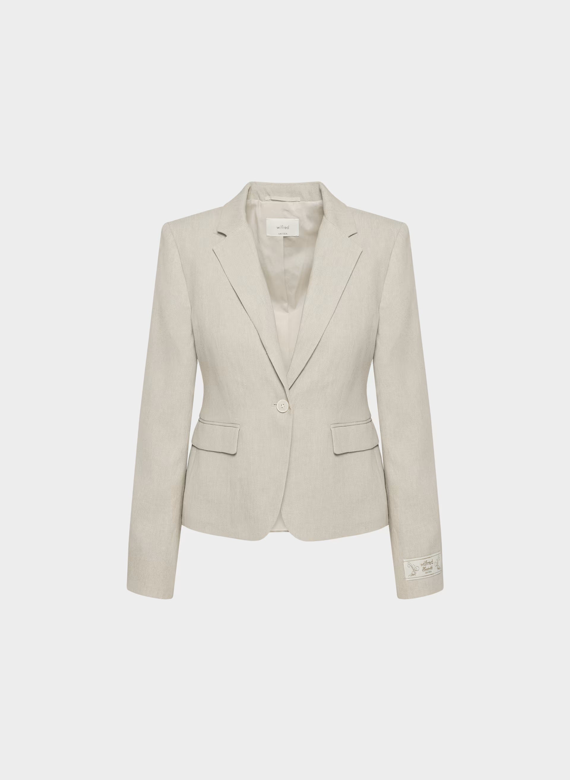 Etiquette Blazer - PowerLinen™ - UNDYED DARK ECRU