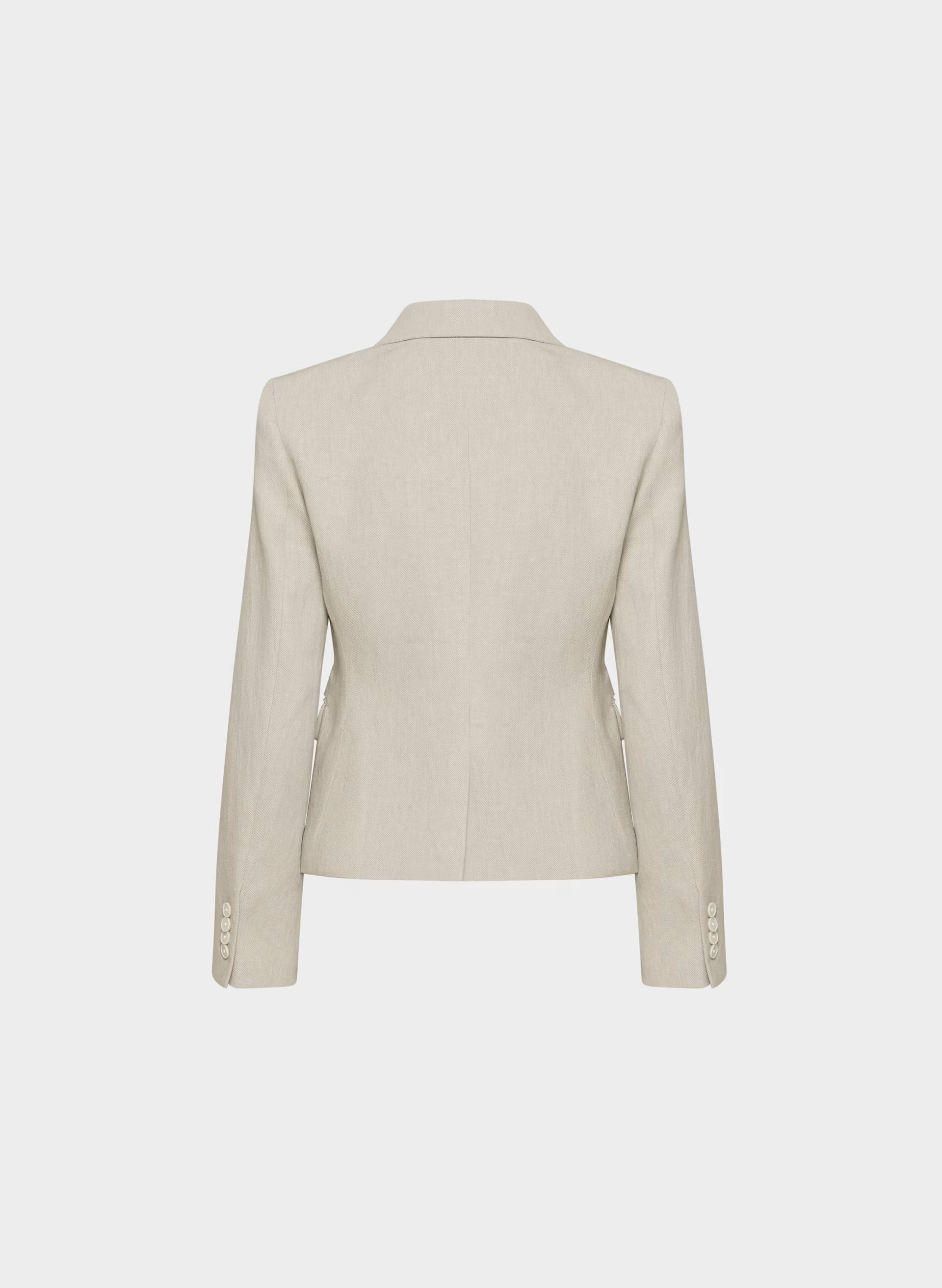 Etiquette Blazer - PowerLinen™ - UNDYED DARK ECRU