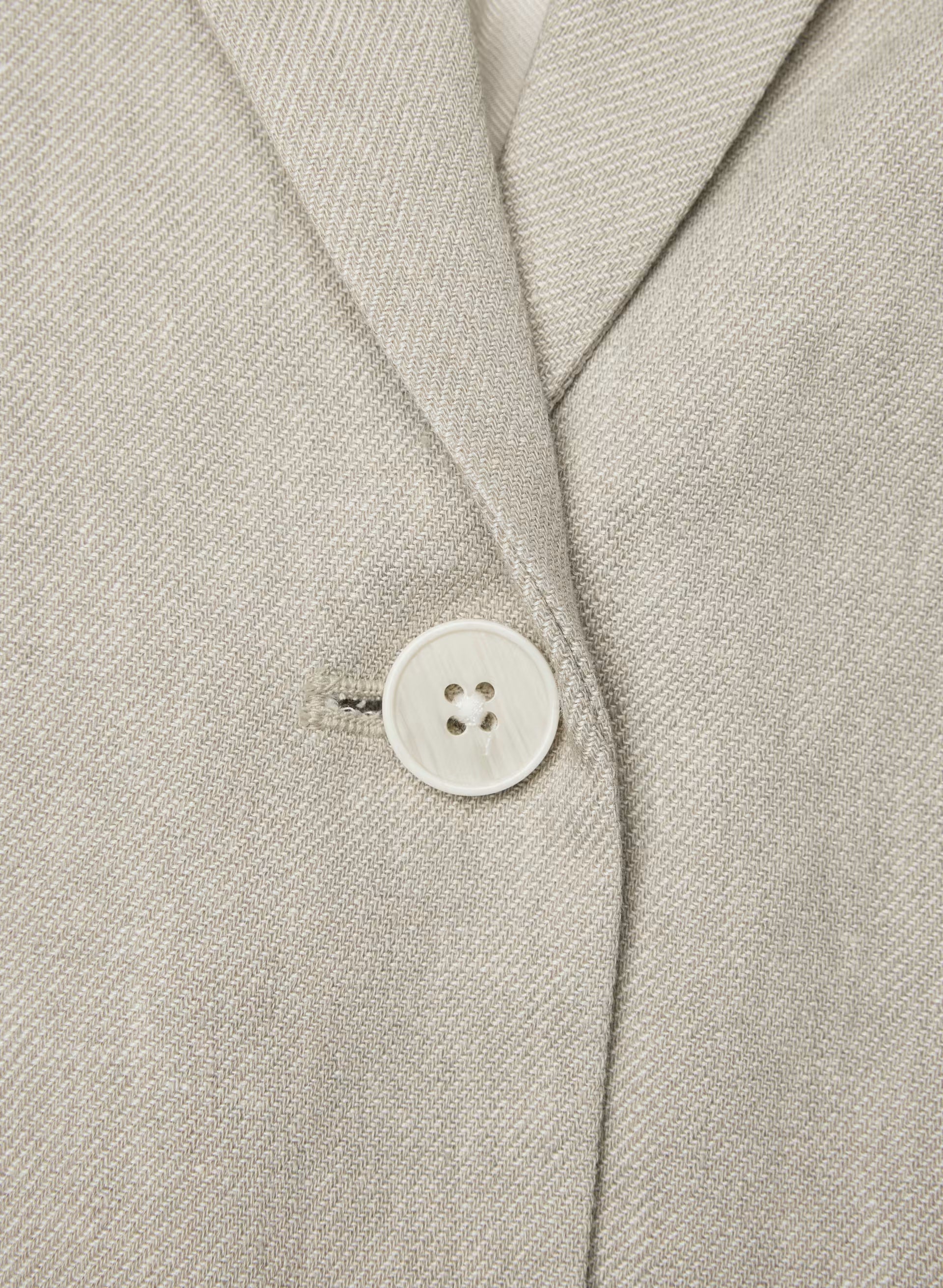 Etiquette Blazer - PowerLinen™ - UNDYED DARK ECRU