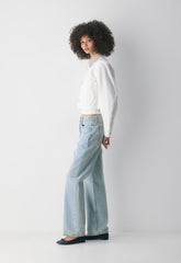 Barnett Lighweight Cropped Chore Jacket - WHITE