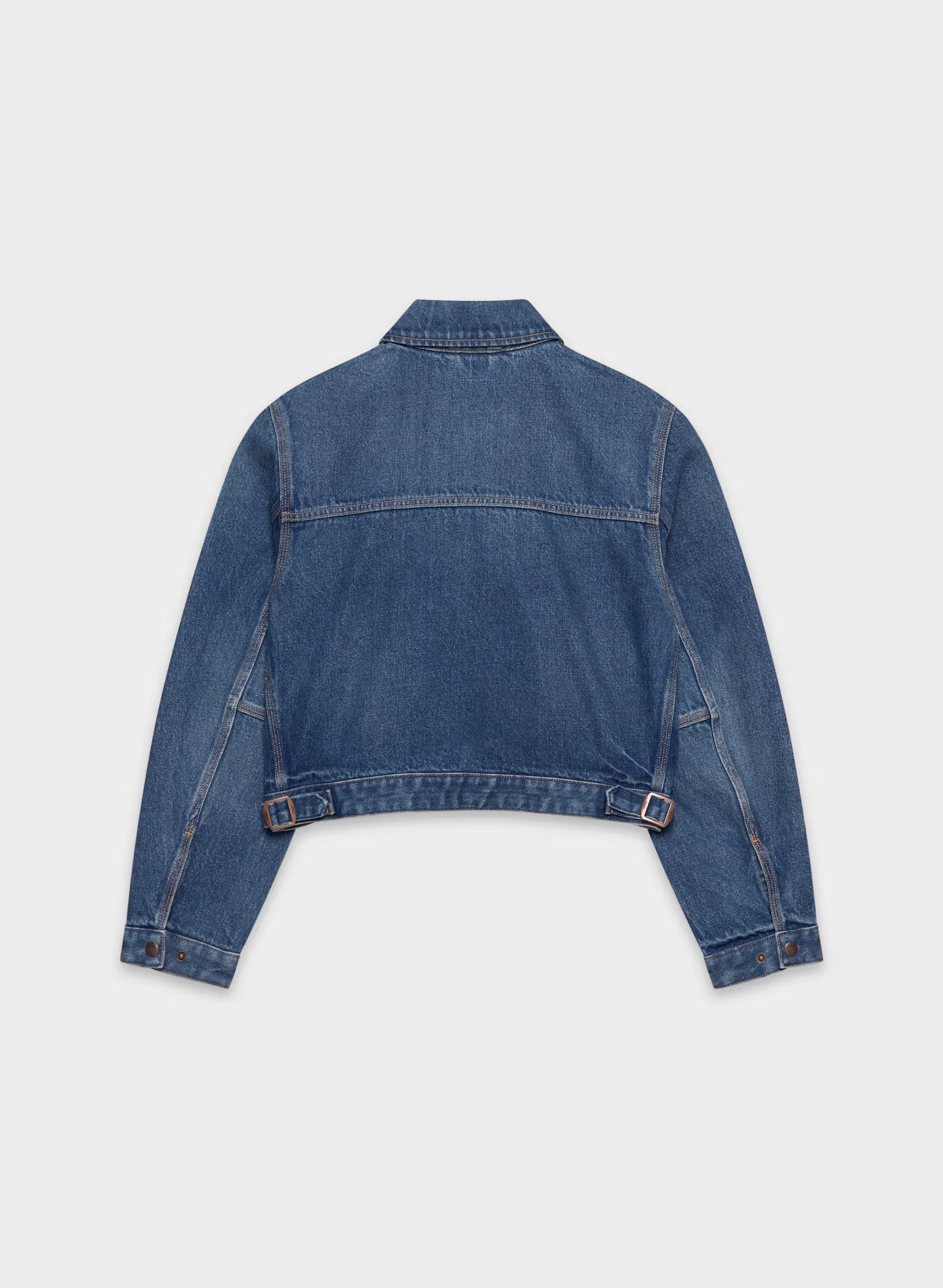 Barkley Lightweight Denim Jacket - VINTAGE DARK BLUE