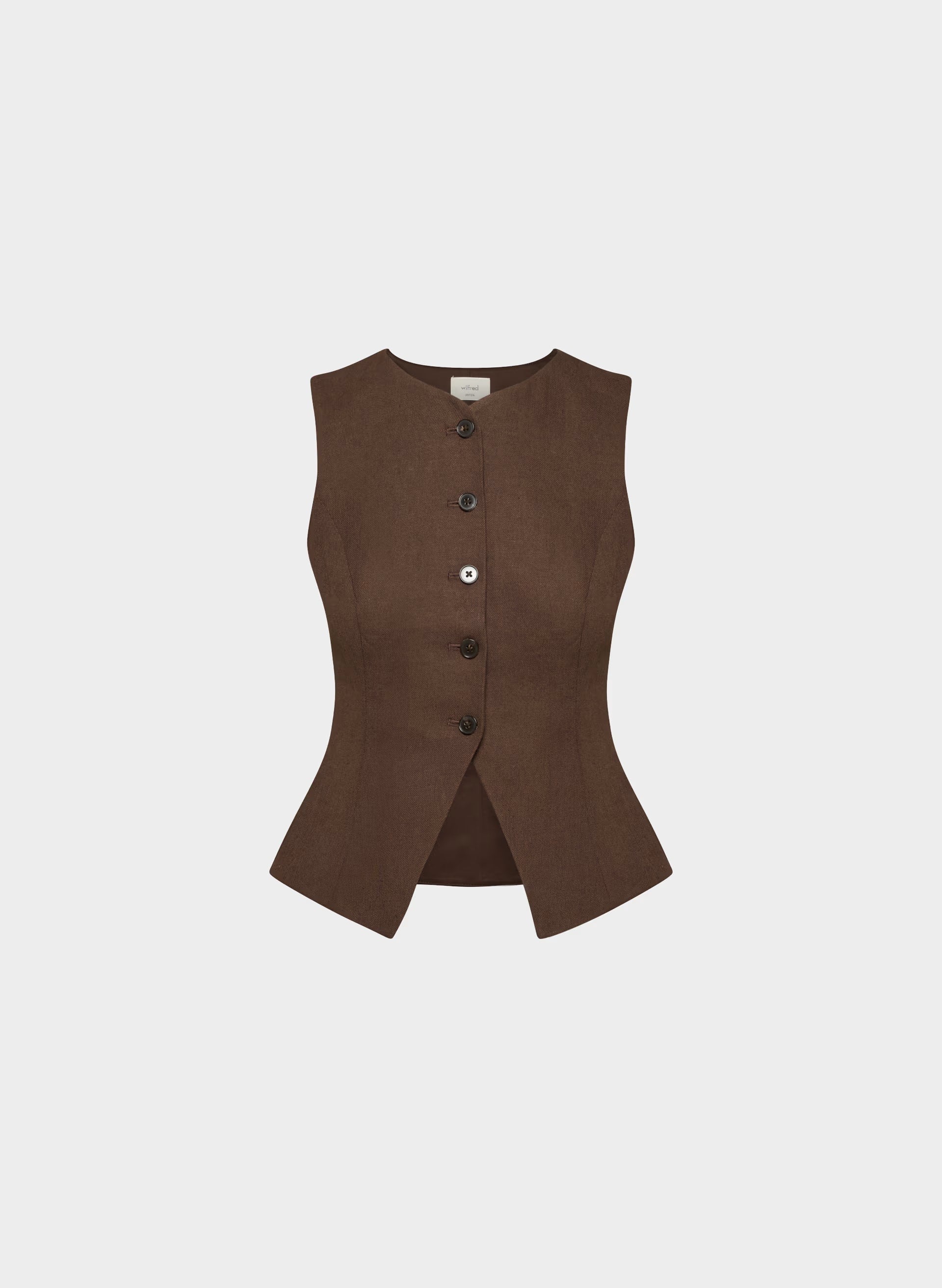 Regal Vest - PowerLinen™ - RICH MOCHA BROWN