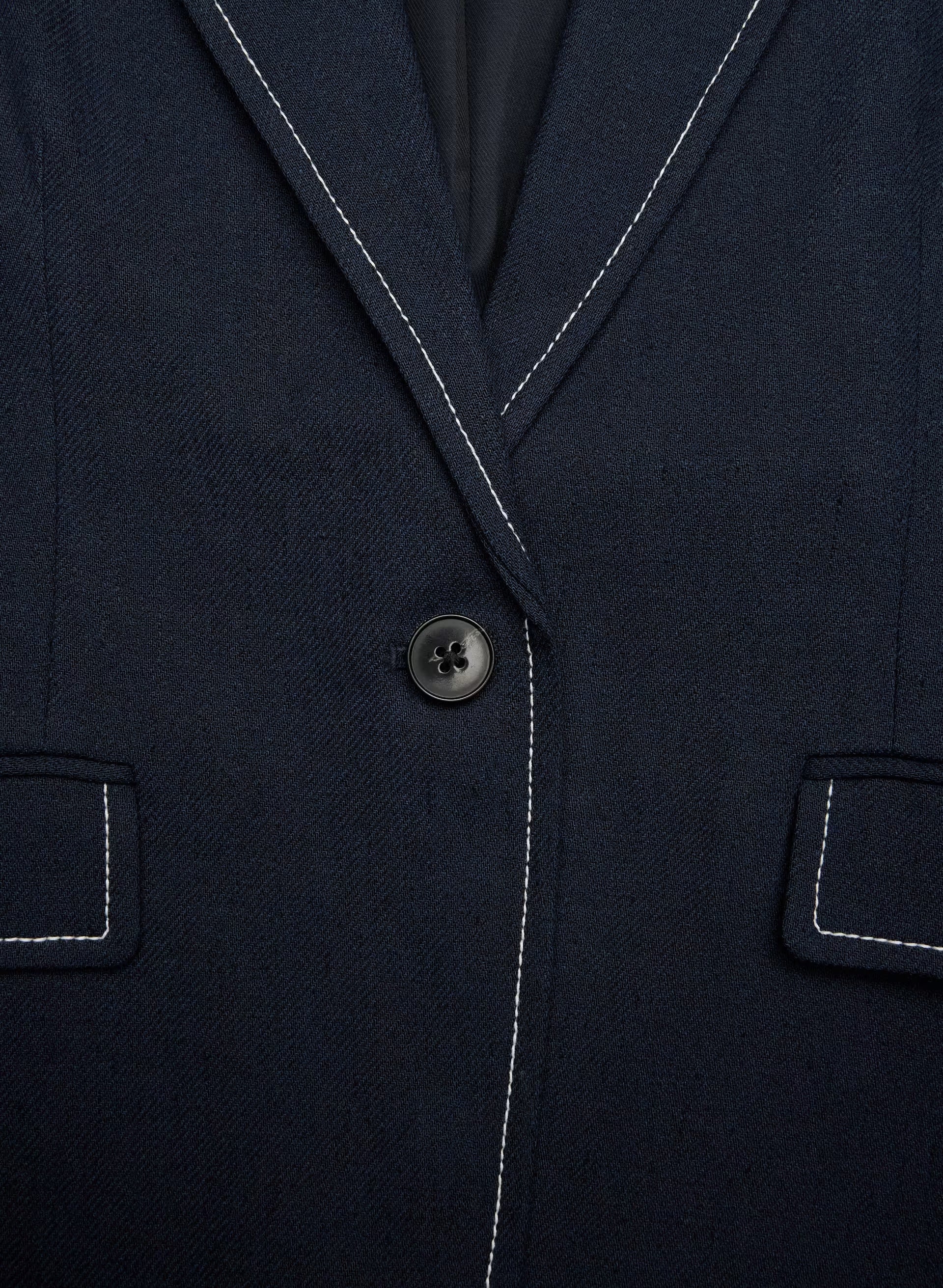 Etiquette Blazer - PowerLinen™ - ADMIRAL/ LIGHT BIRCH