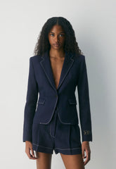 Etiquette Blazer - PowerLinen™ - ADMIRAL/ LIGHT BIRCH