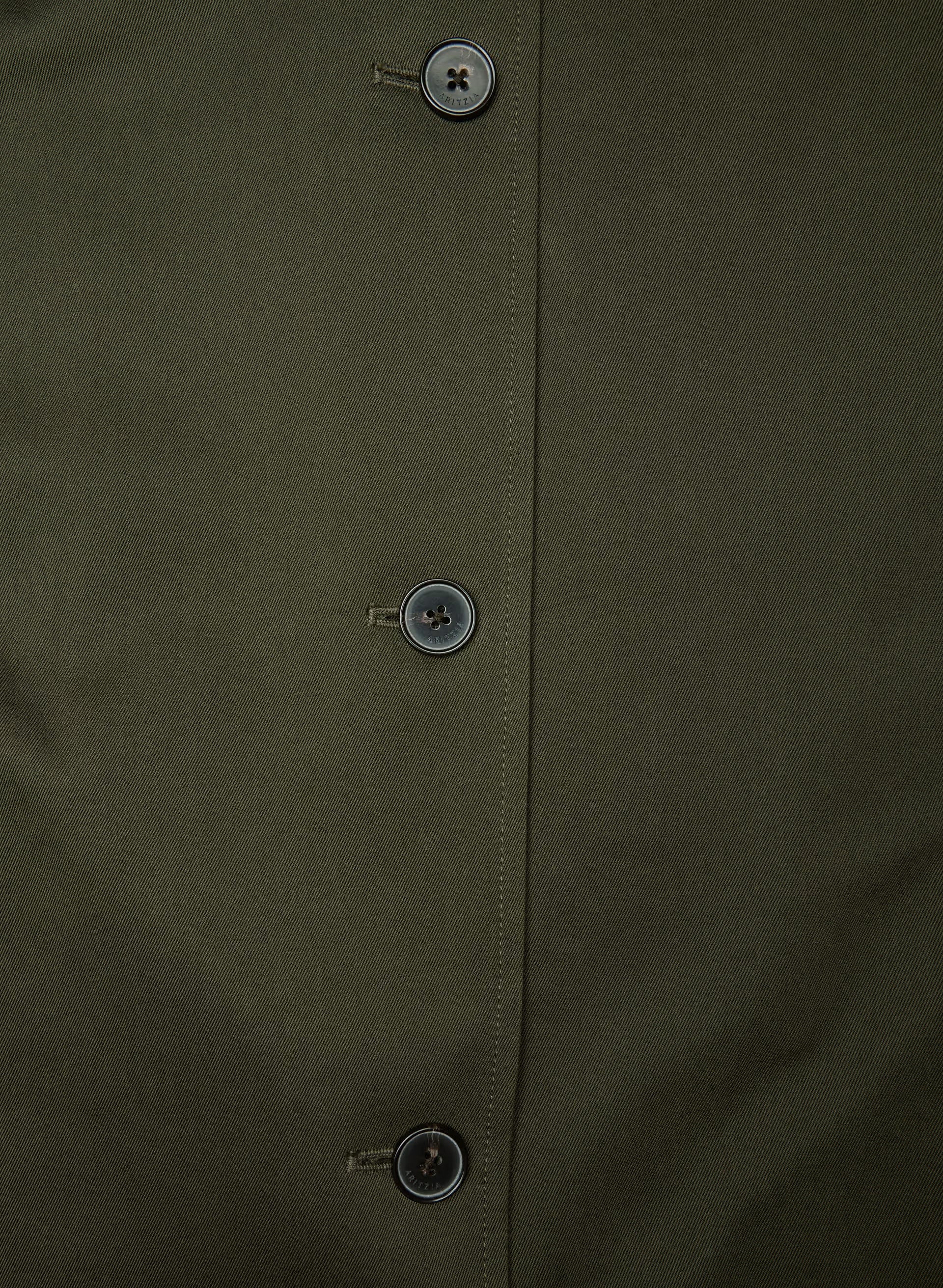 The Regent Trench Coat - Rich Twill - DARK OLIVE
