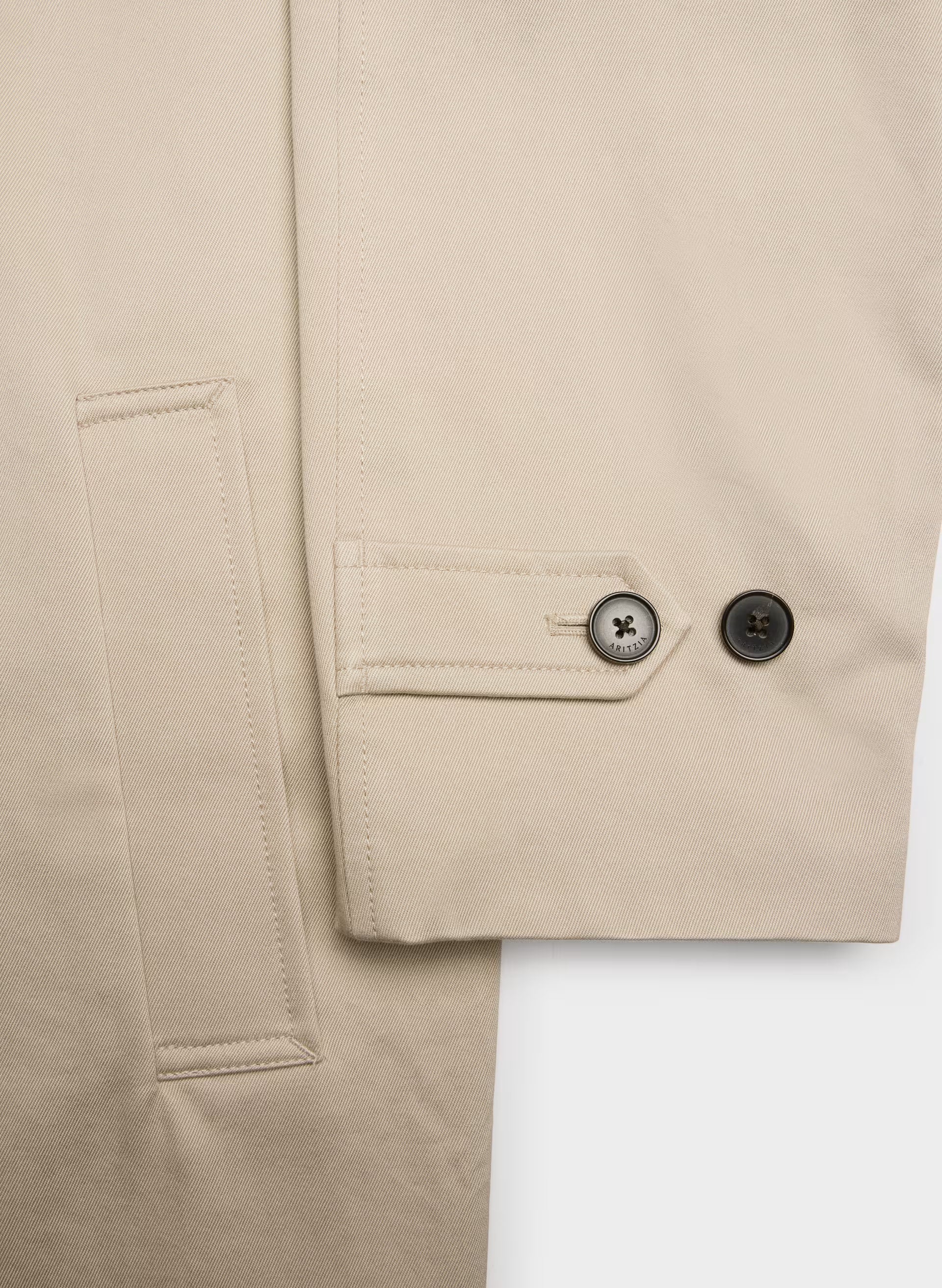 The Regent Trench Coat - Rich Twill - MARCONA BEIGE