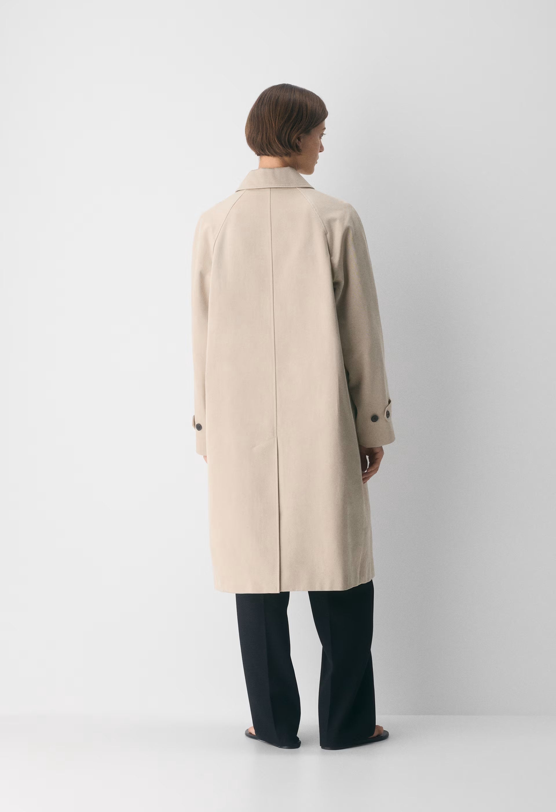 The Regent Trench Coat - Rich Twill - MARCONA BEIGE