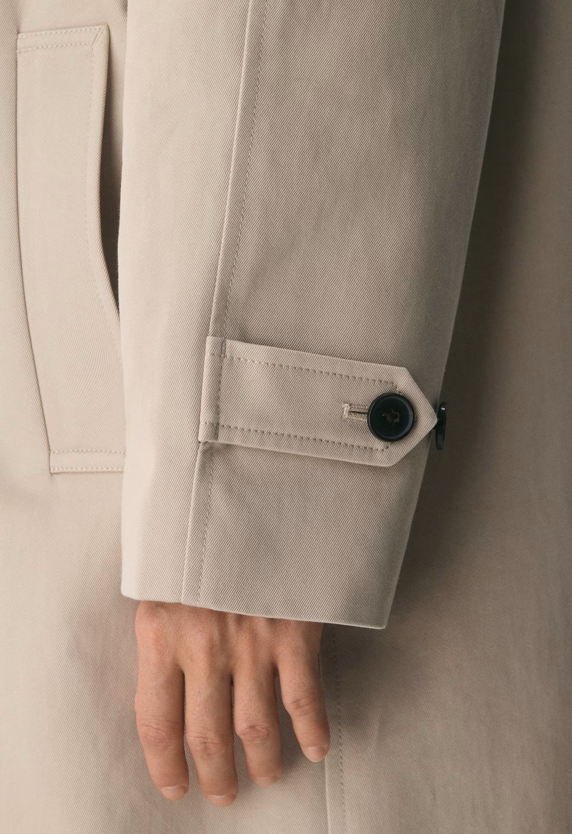 The Regent Trench Coat - Rich Twill - MARCONA BEIGE