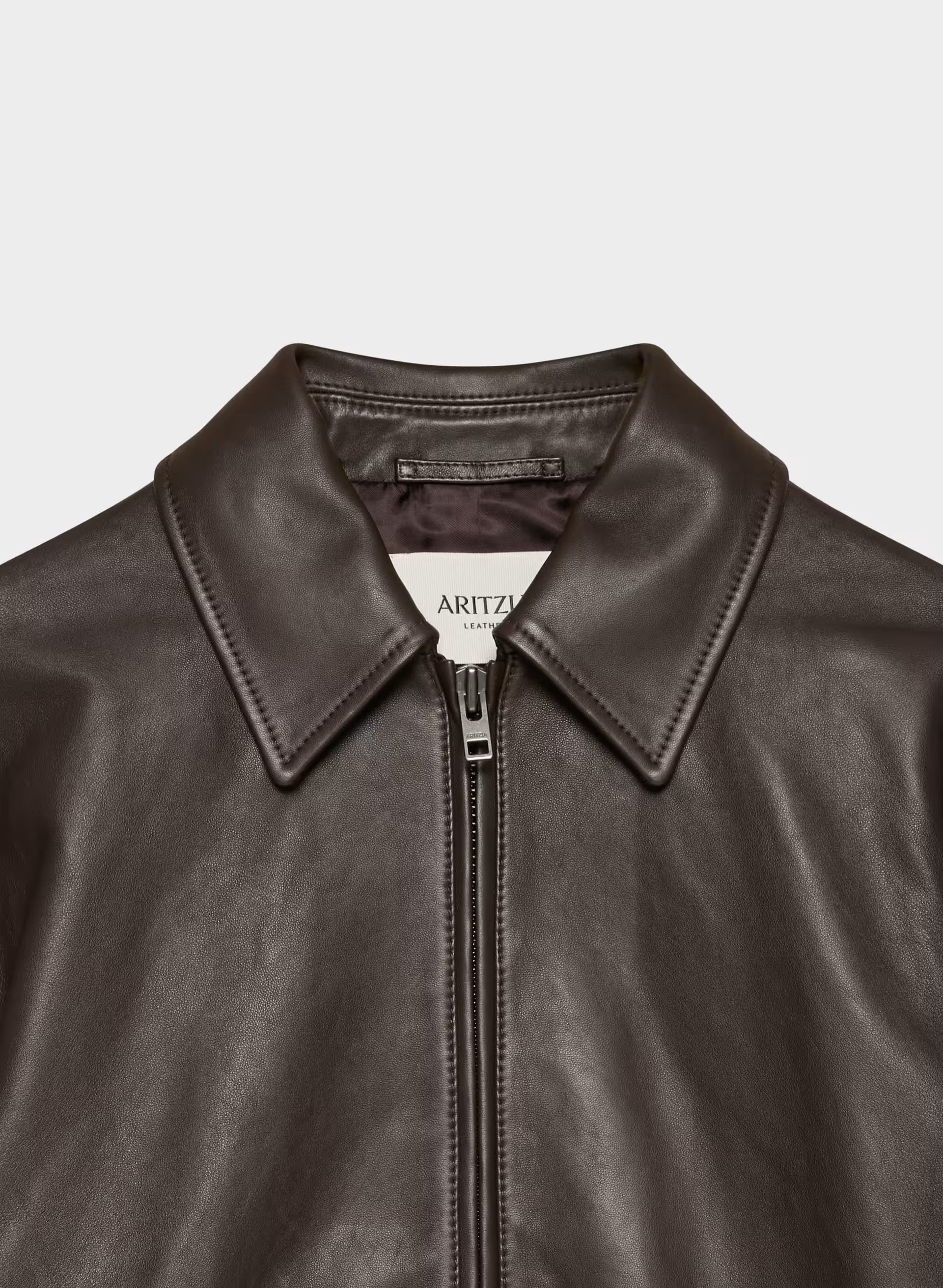 Jones Bomber - Leather - BURNT BROWN