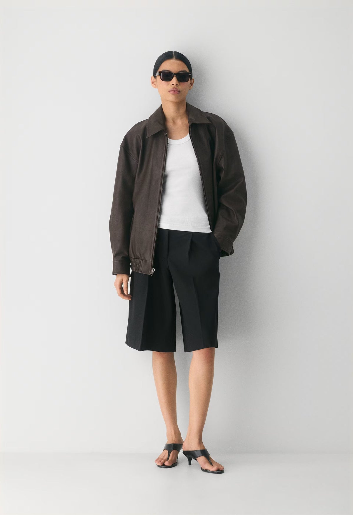 Jones Bomber - Leather - BURNT BROWN