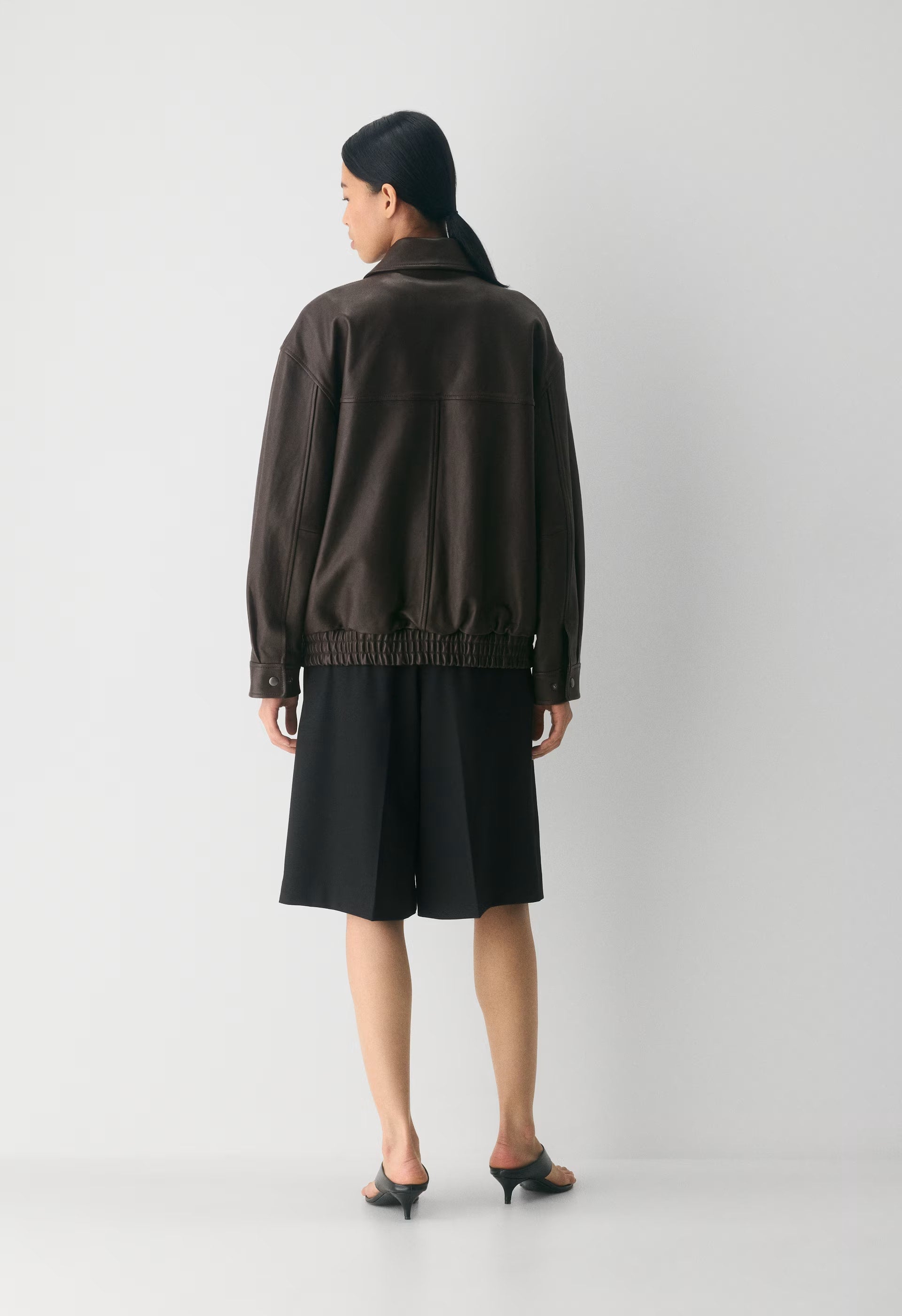 Jones Bomber - Leather - BURNT BROWN