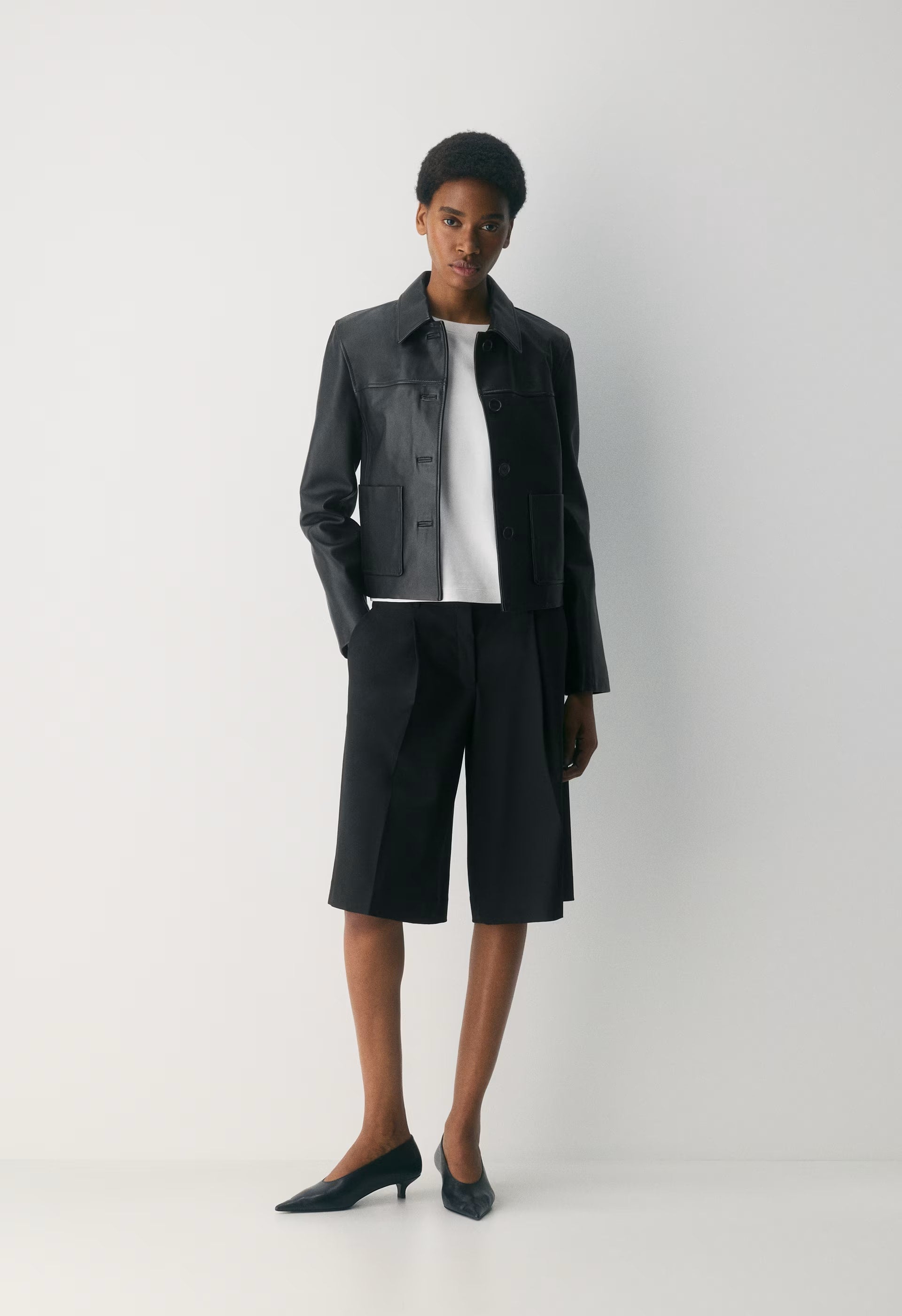 Tori Jacket - Leather - BLACK