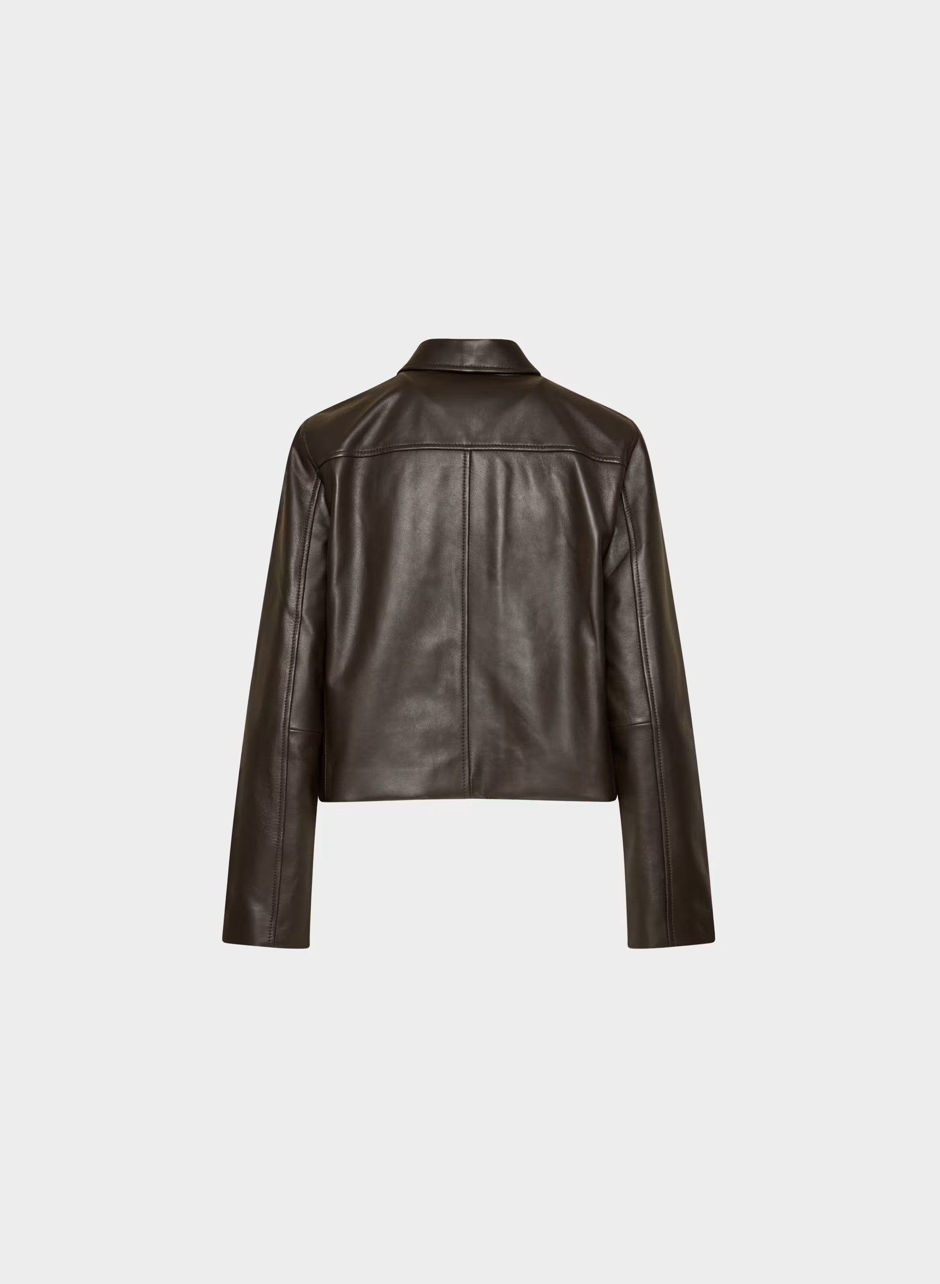 Tori Jacket - Leather - DARK COFFEE