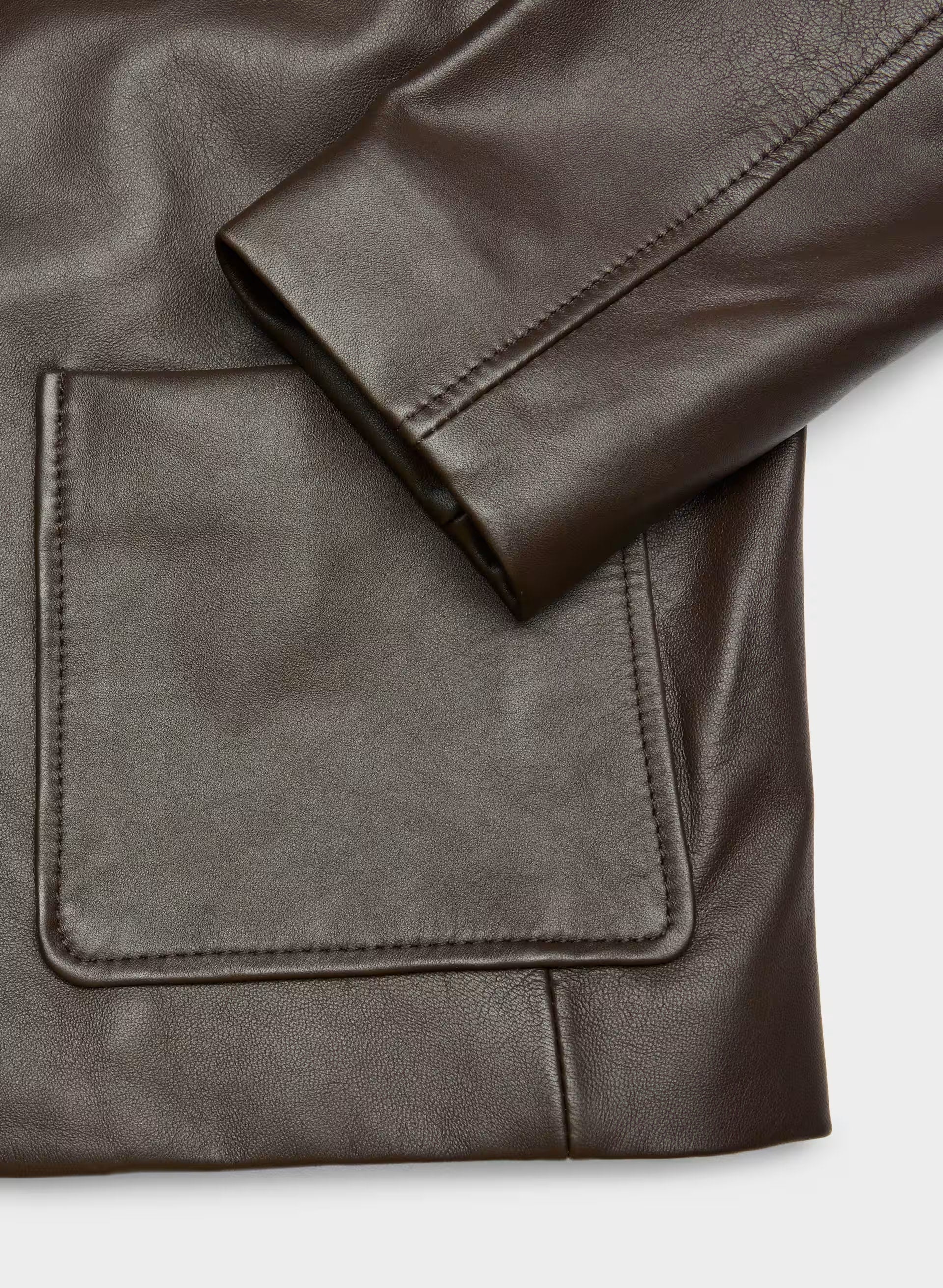 Tori Jacket - Leather - DARK COFFEE