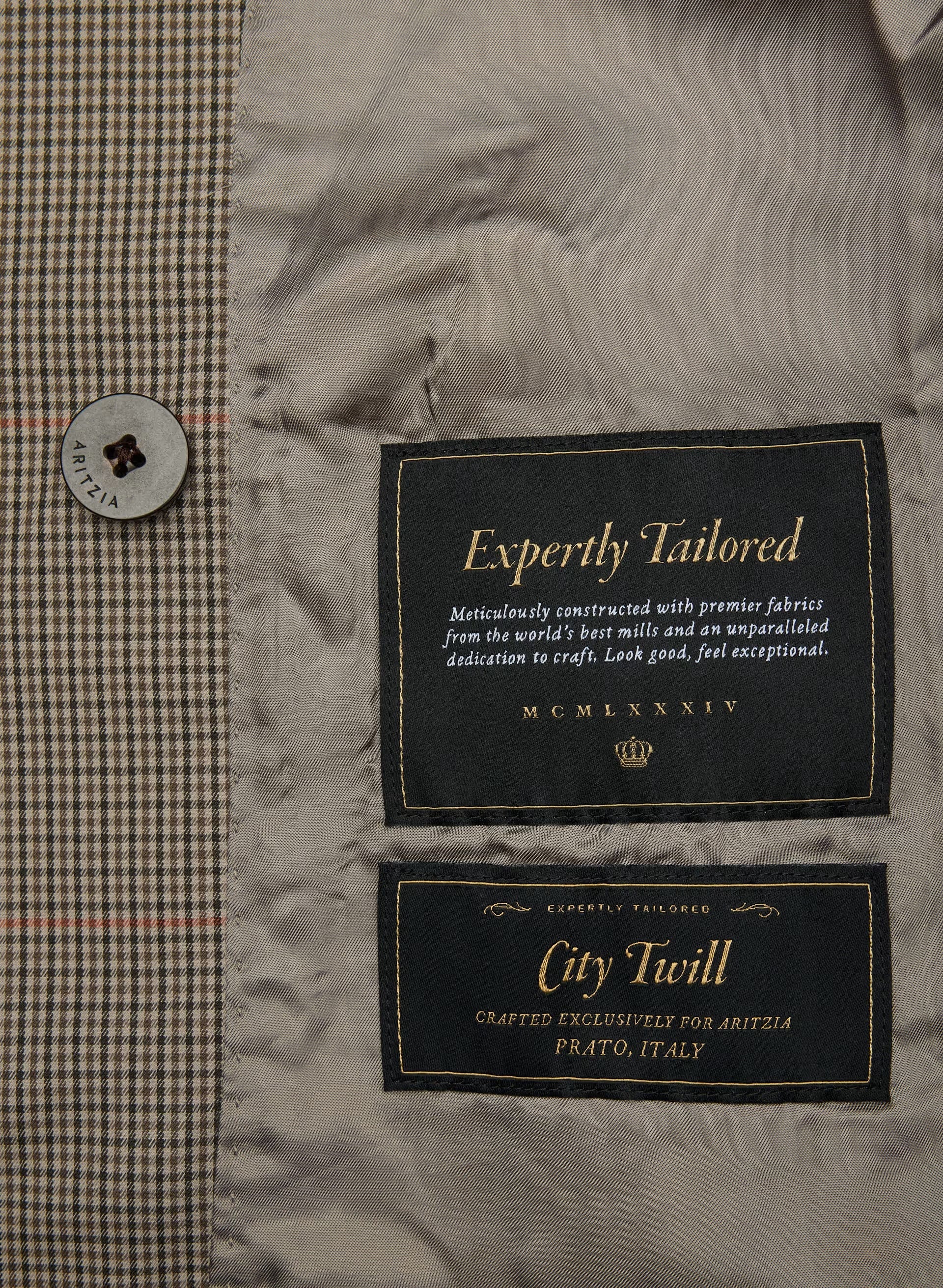The Esquire Short Trench Coat - City Twill - WSHRT CK ND TP/ANS BRN