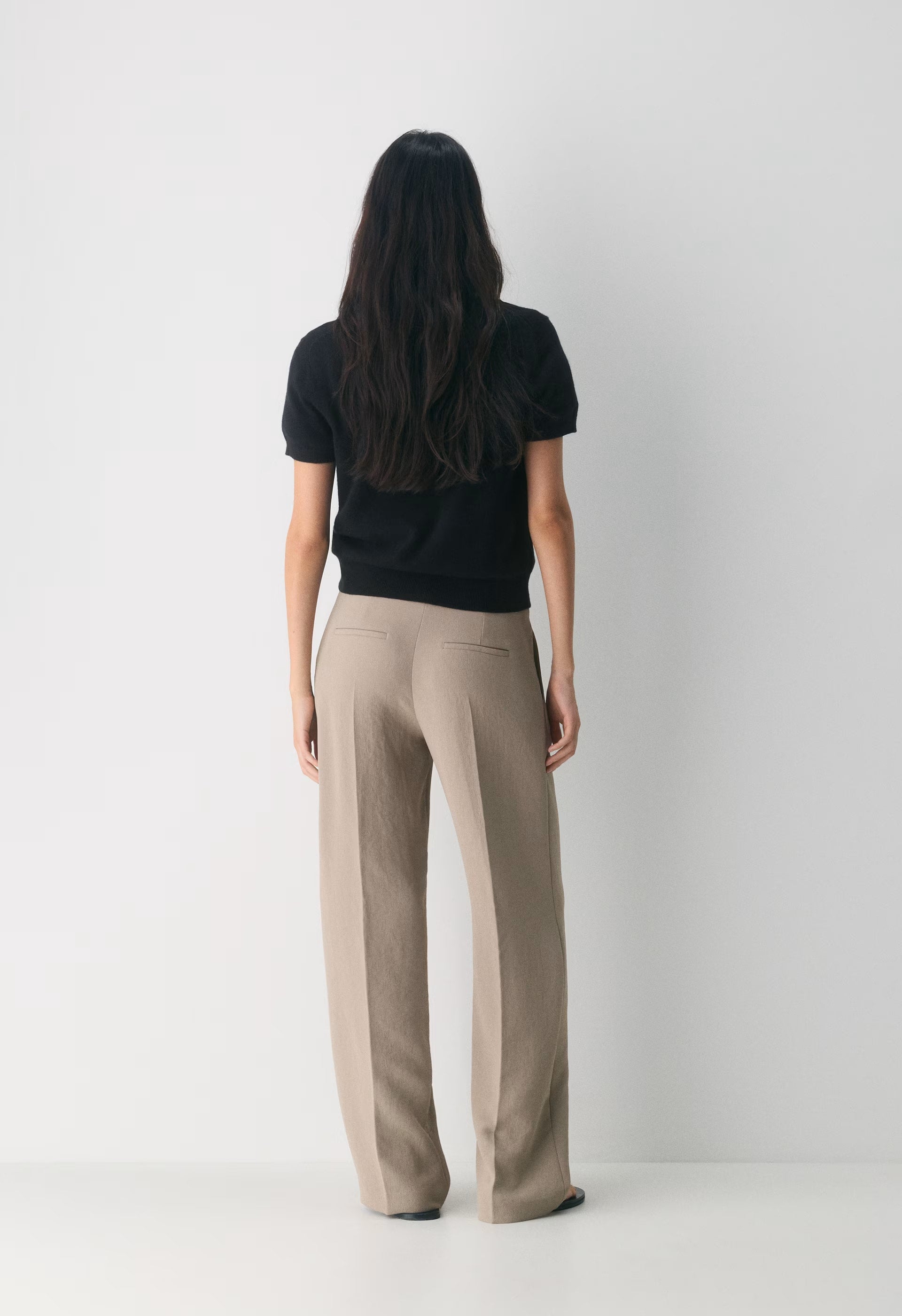The Effortless Pant™ Lo-Rise - Crepette™ - NOMAD TAUPE