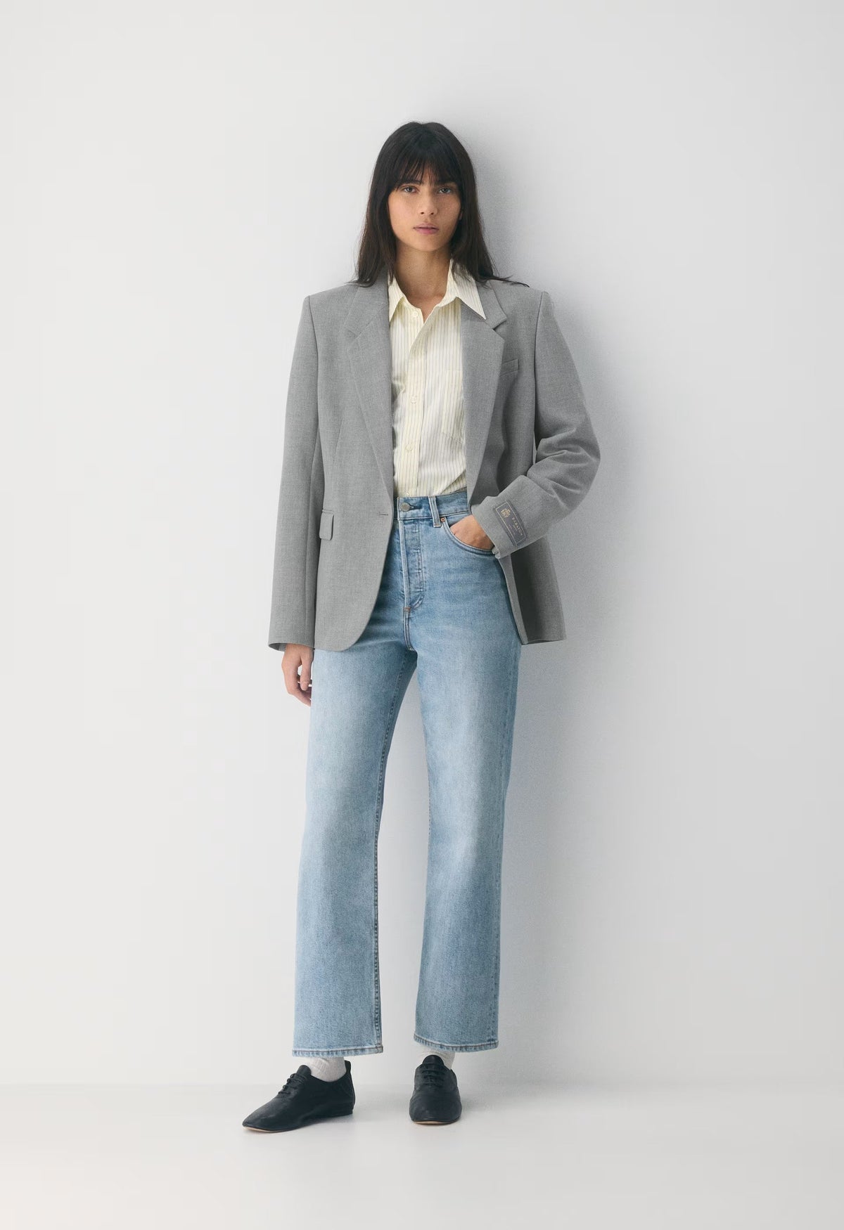 Denim Forum The Arlo Hi-Rise Straight Jean - 7 YRS BLEU TABOO