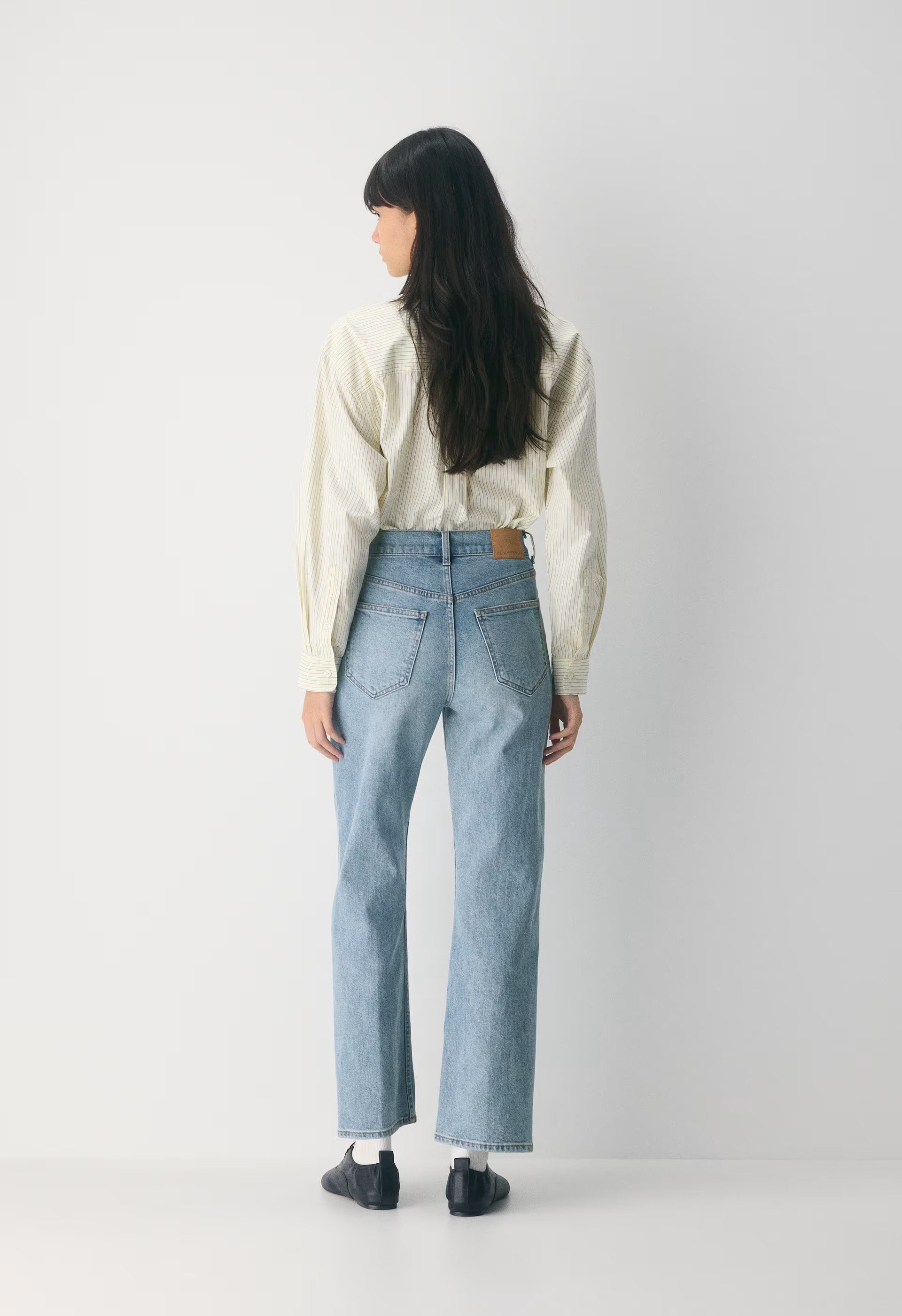 Denim Forum The Arlo Hi-Rise Straight Jean - 7 YRS BLEU TABOO