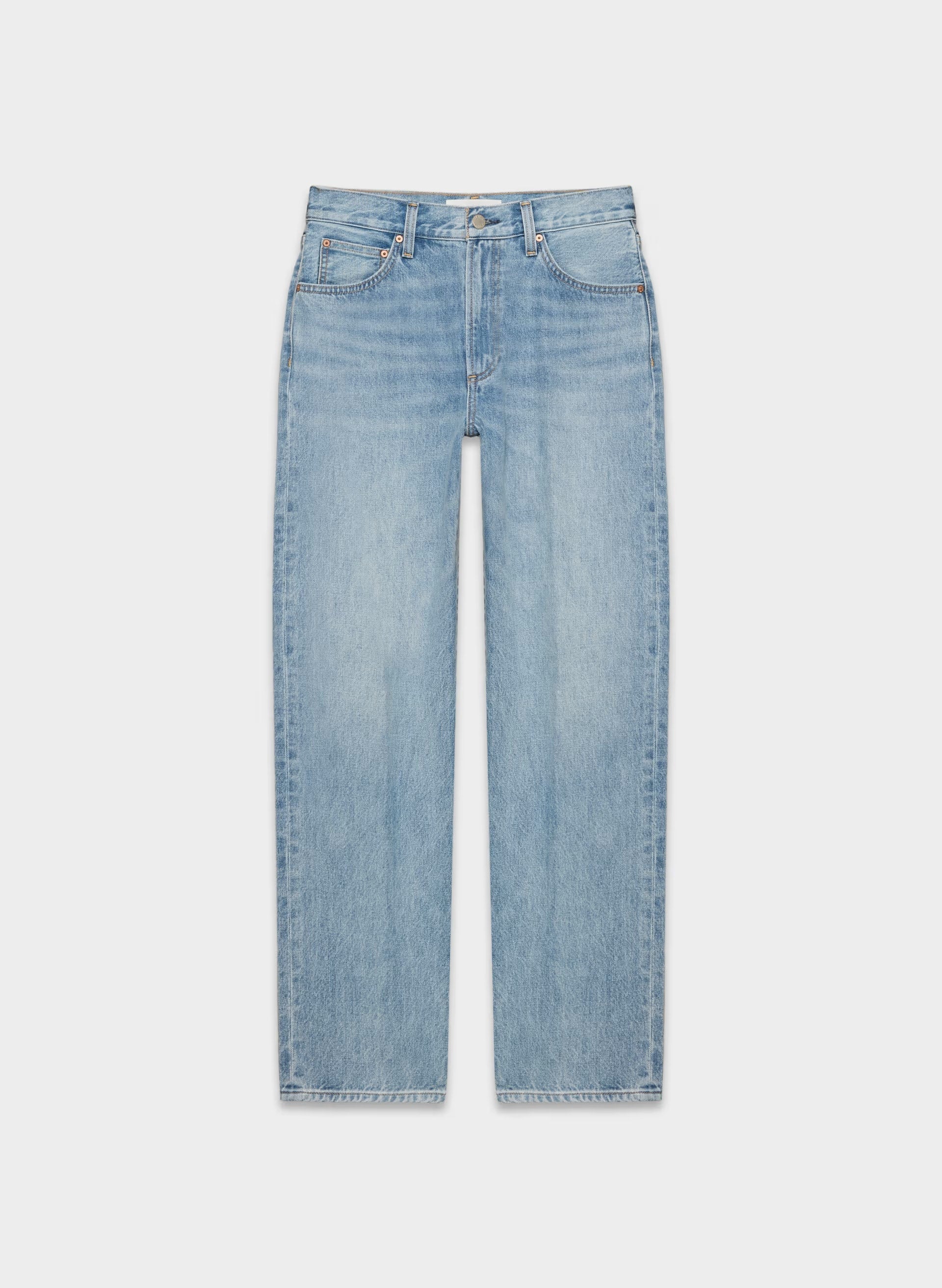 Denim Forum The '90s Marlo Hi-Rise Baggy Jean - 7 YRS BLEU TABOO