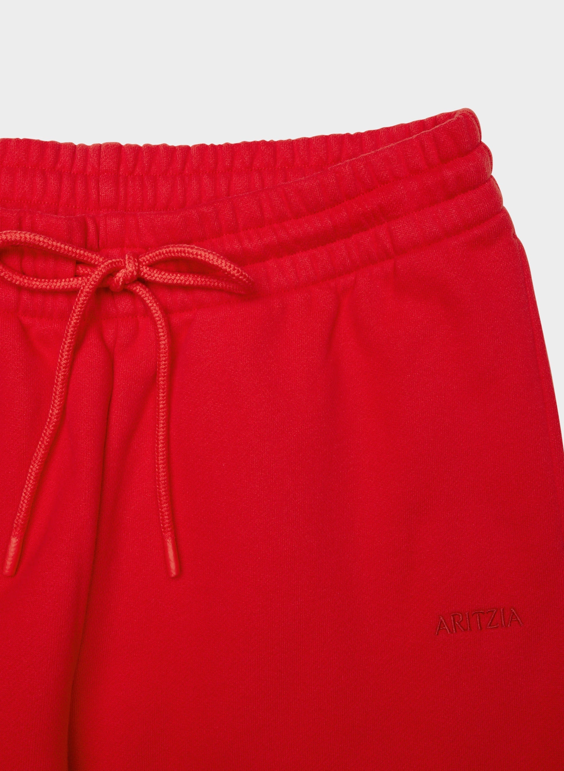 Cozy Sweatfleece Boyfriend Wide Sweatpant - FLASHING RED