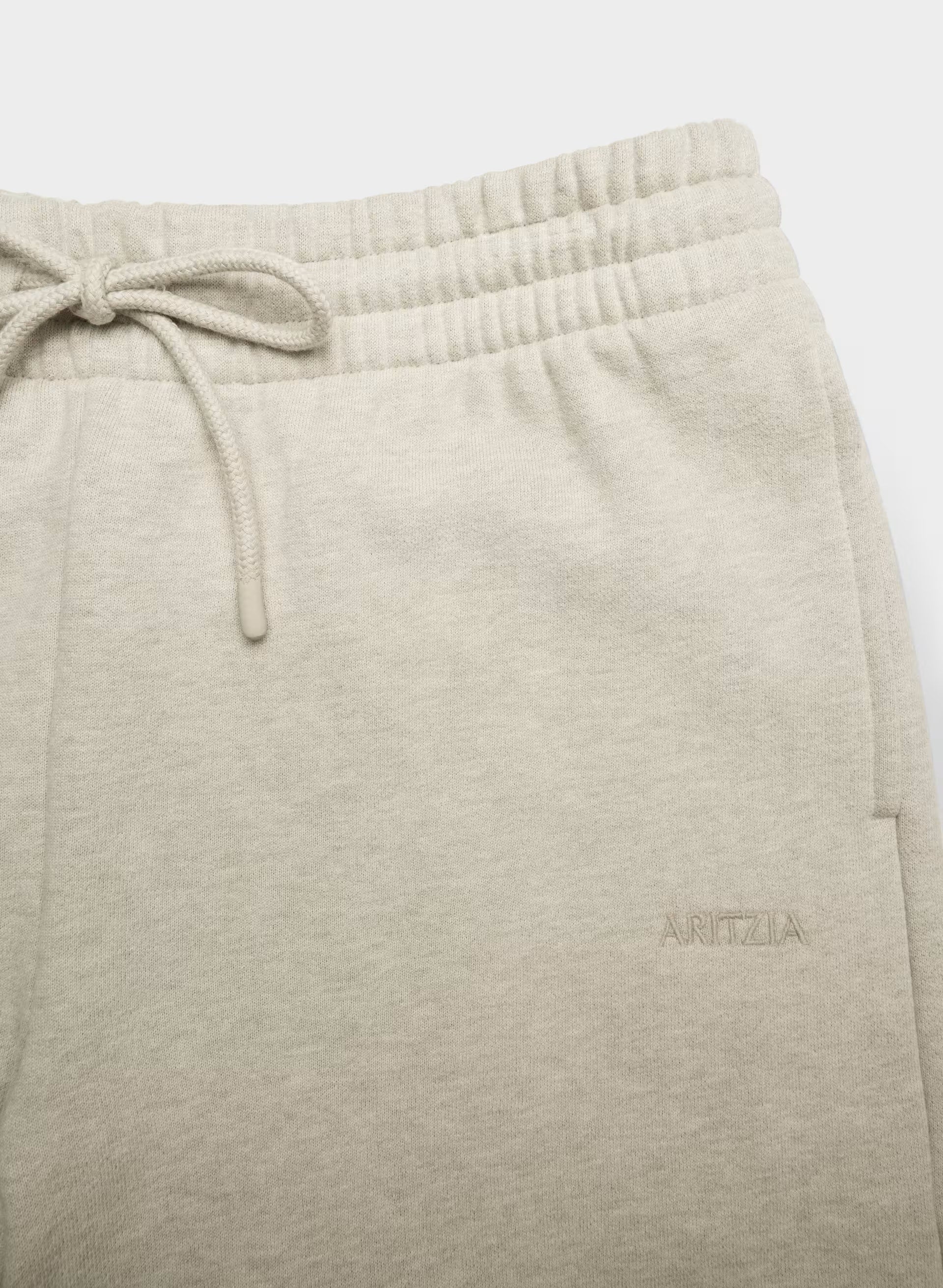 Cozy Sweatfleece Boyfriend Wide Sweatpant - HEATHER ECRU