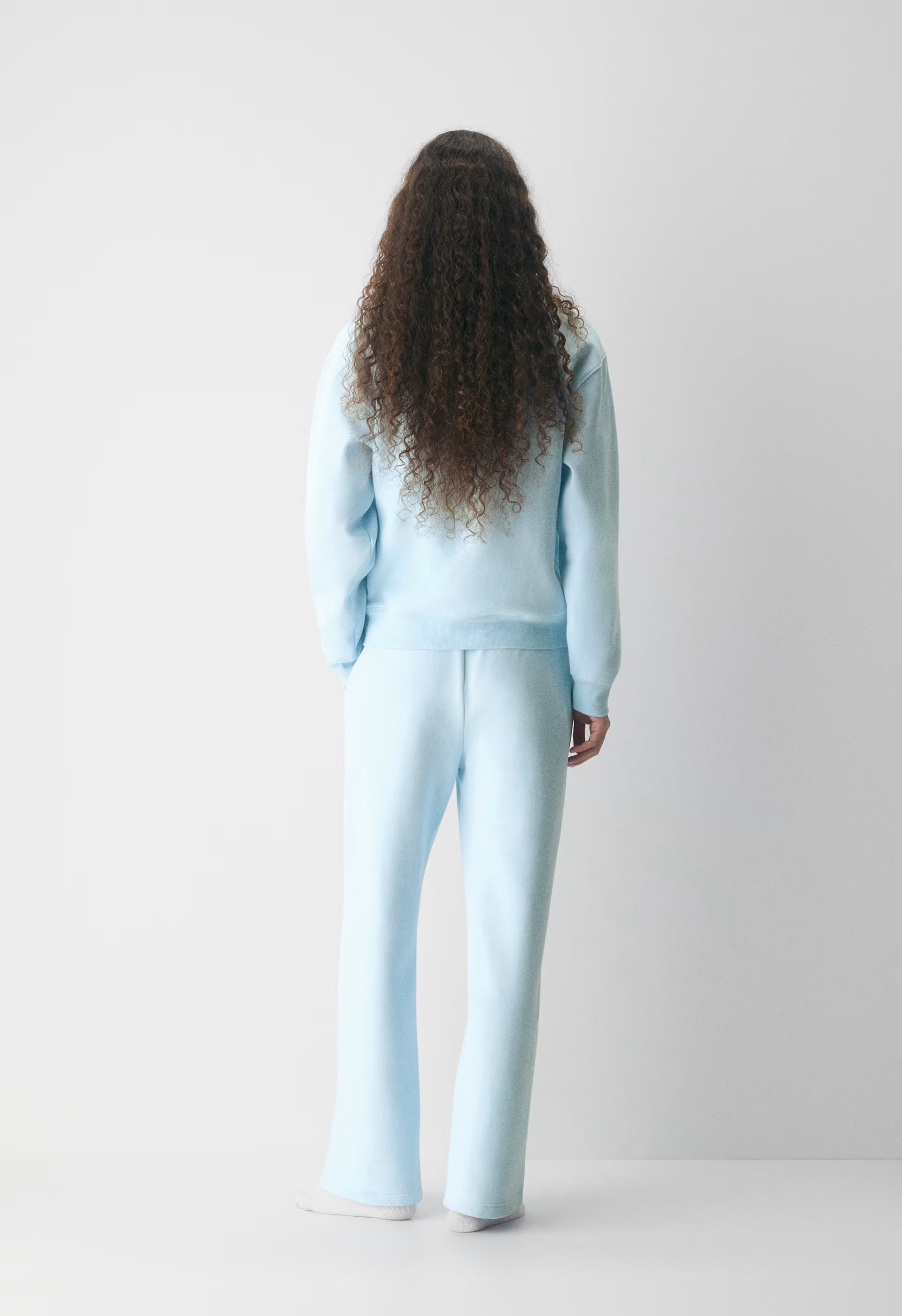 Cozy Sweatfleece Boyfriend Wide Sweatpant - VILLA BLUE
