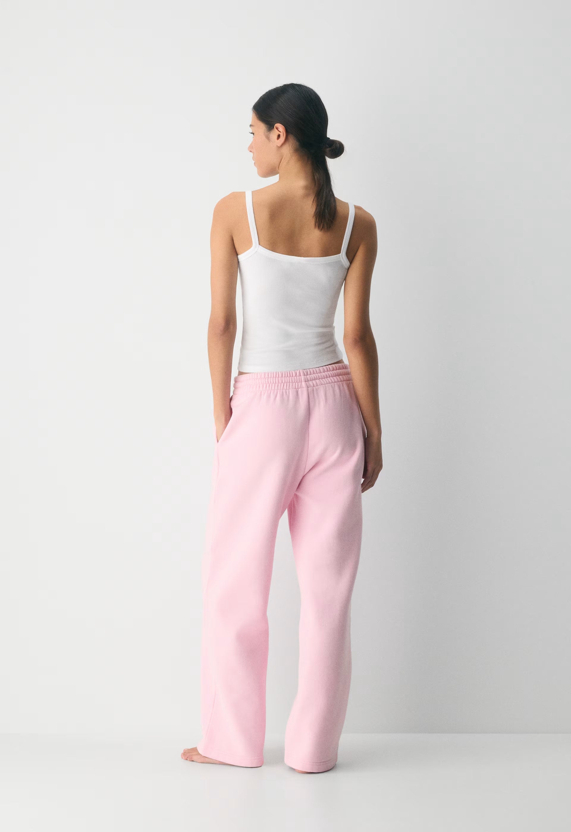 Cozy Sweatfleece Boyfriend Wide Sweatpant - MILKSHAKE PINK