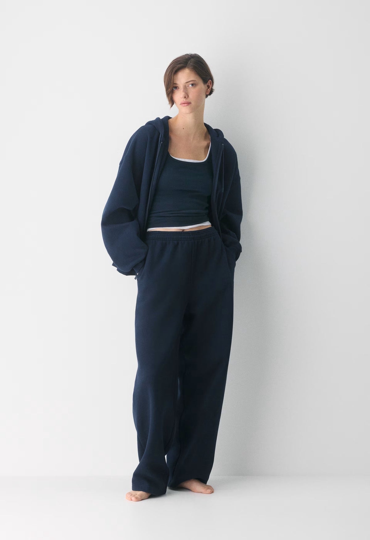 Cozy Sweatfleece Boyfriend Barrel Sweatpant - ADMIRAL