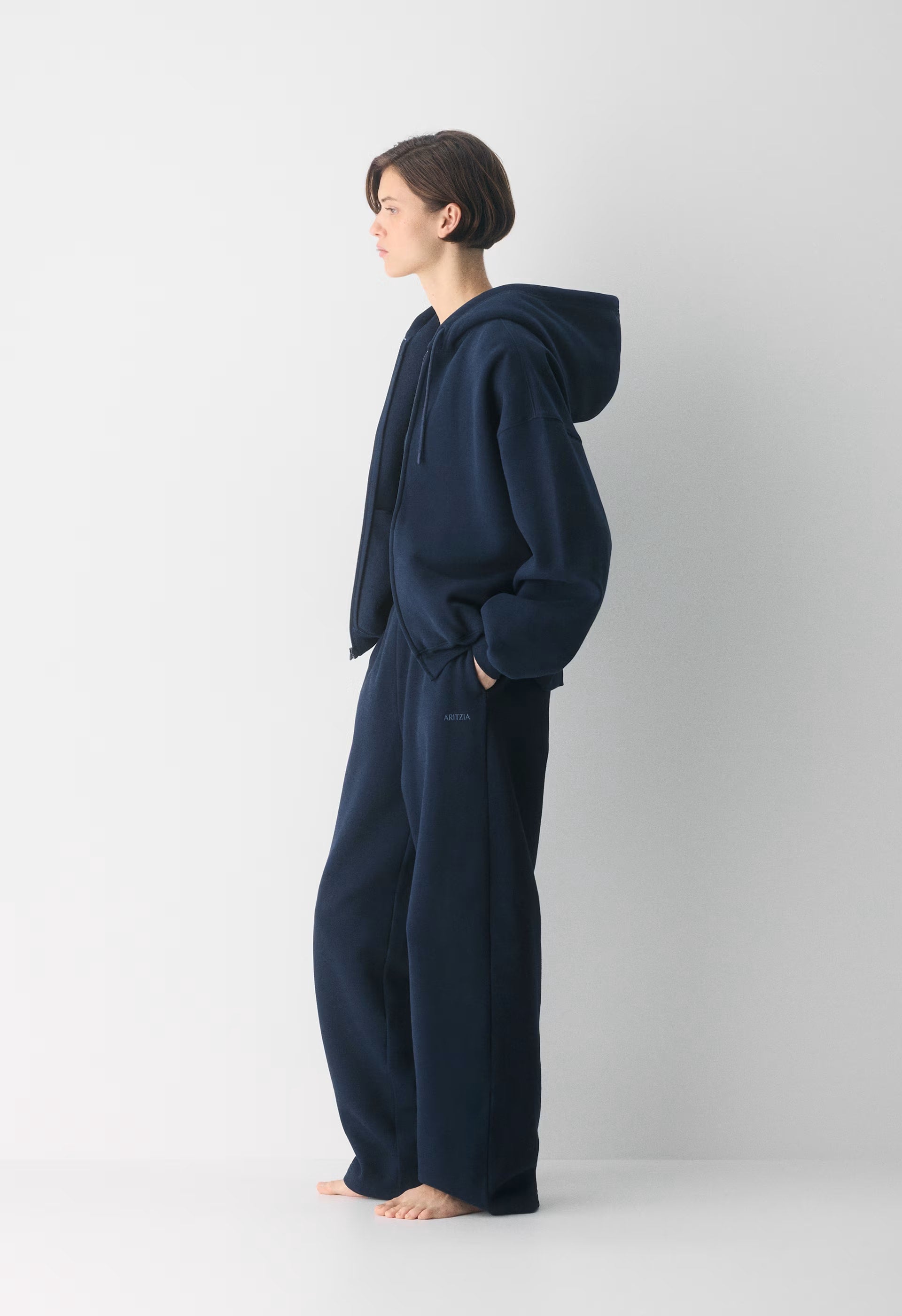 Cozy Sweatfleece Boyfriend Barrel Sweatpant - ADMIRAL