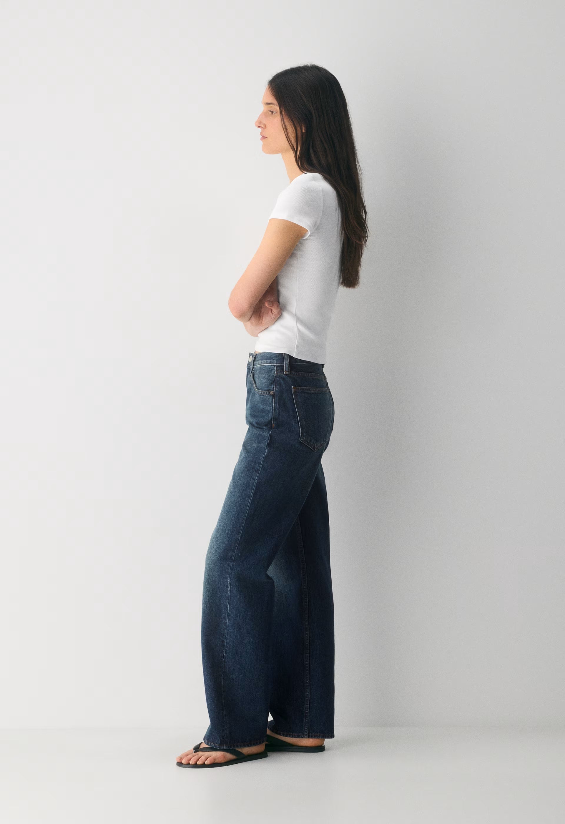 Denim Forum The '90s Iggy Lo-Rise Baggy Jean - BE ABOUT DARK BLEU