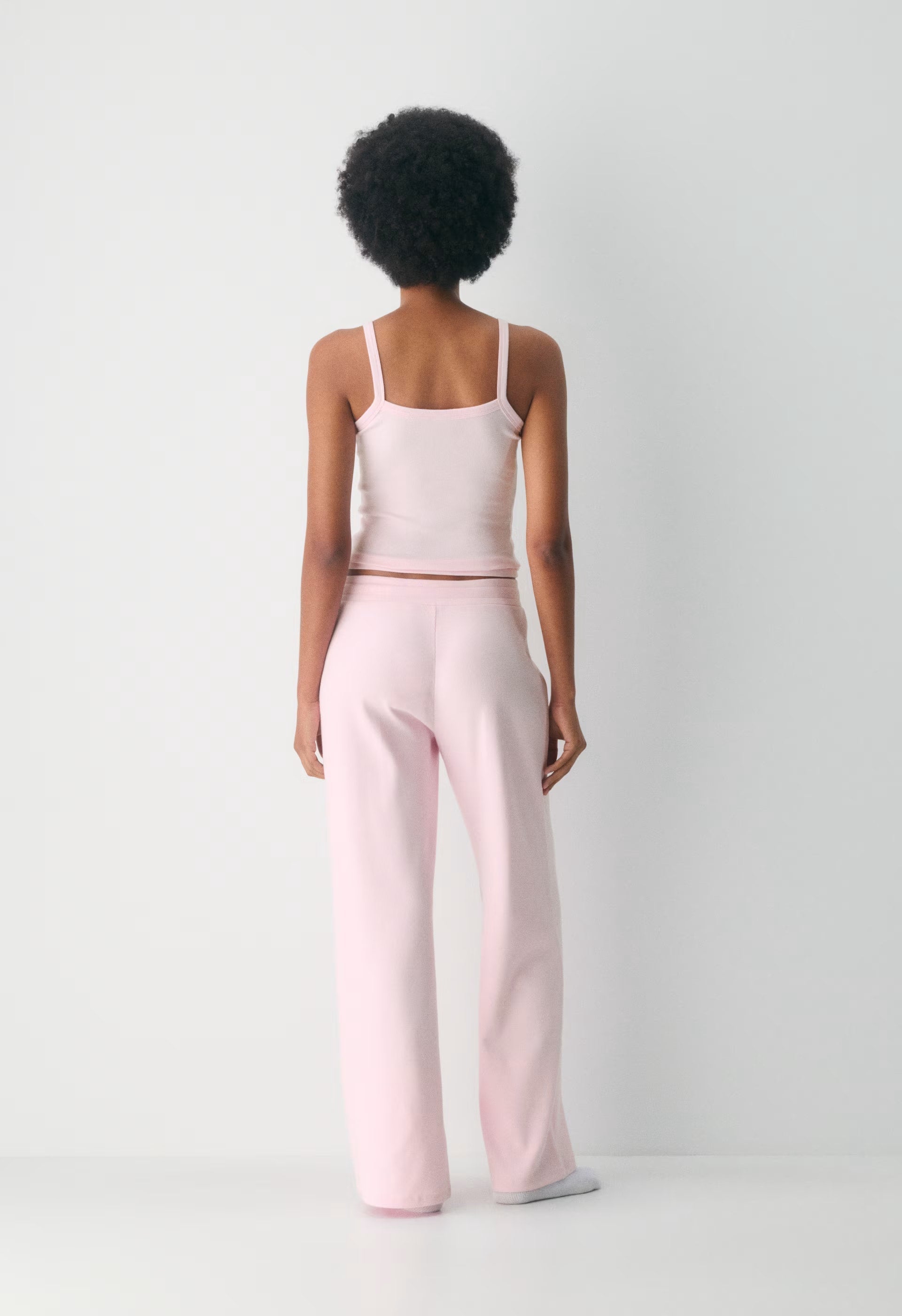 HomeStretch™ Rib Kickback Pant - VILLA PINK