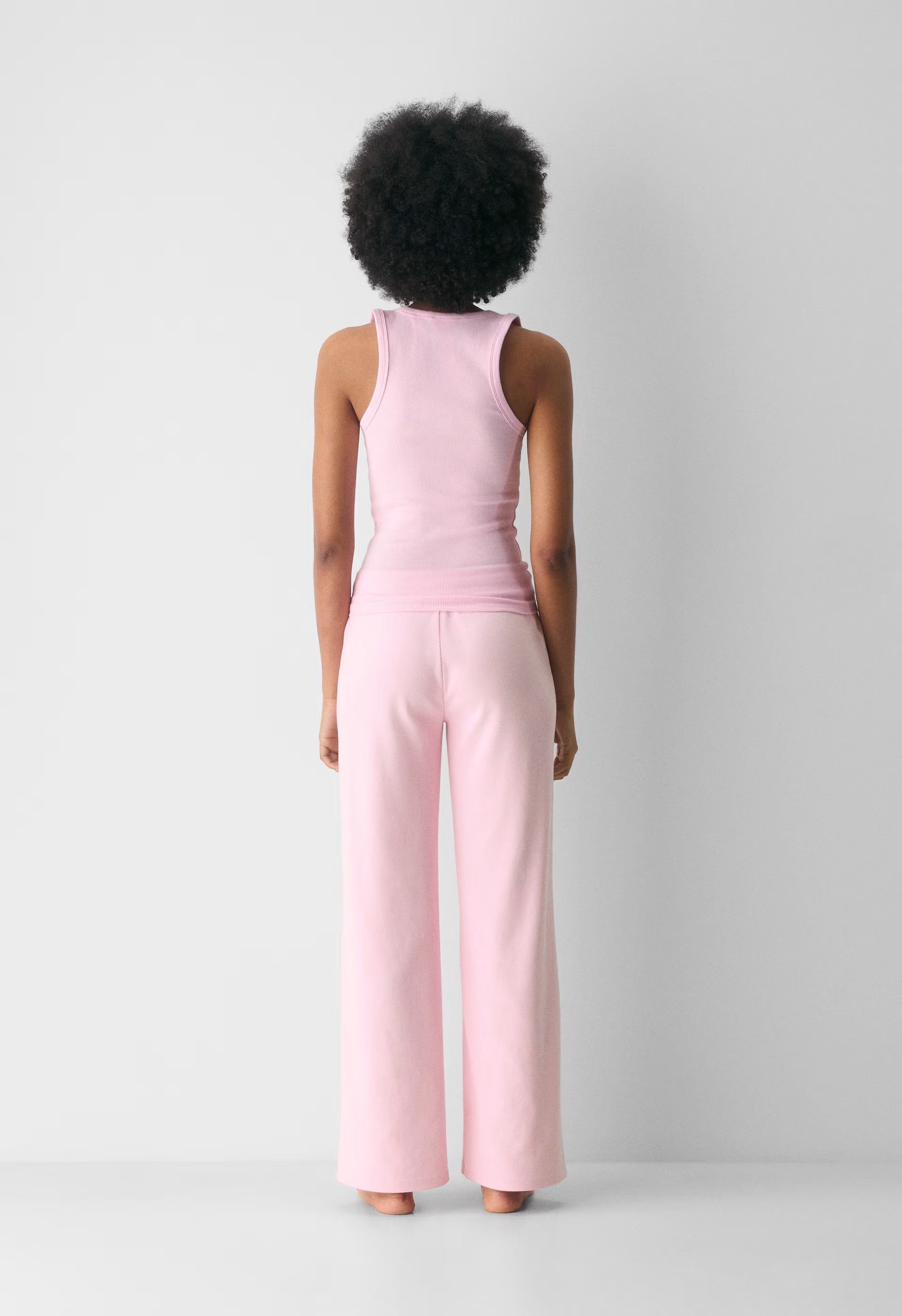 HomeStretch™ Rib Kickback Pant - MILKSHAKE PINK