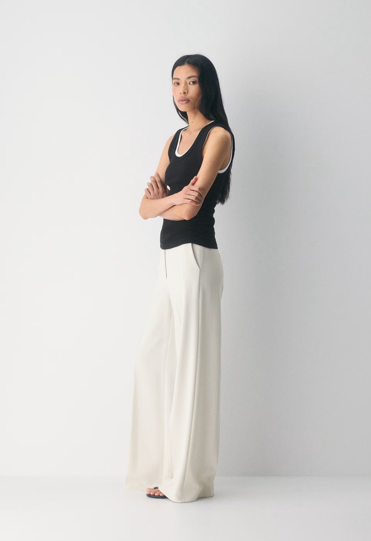 Leeway Pant - Sway Crepe - VINTAGE WHITE