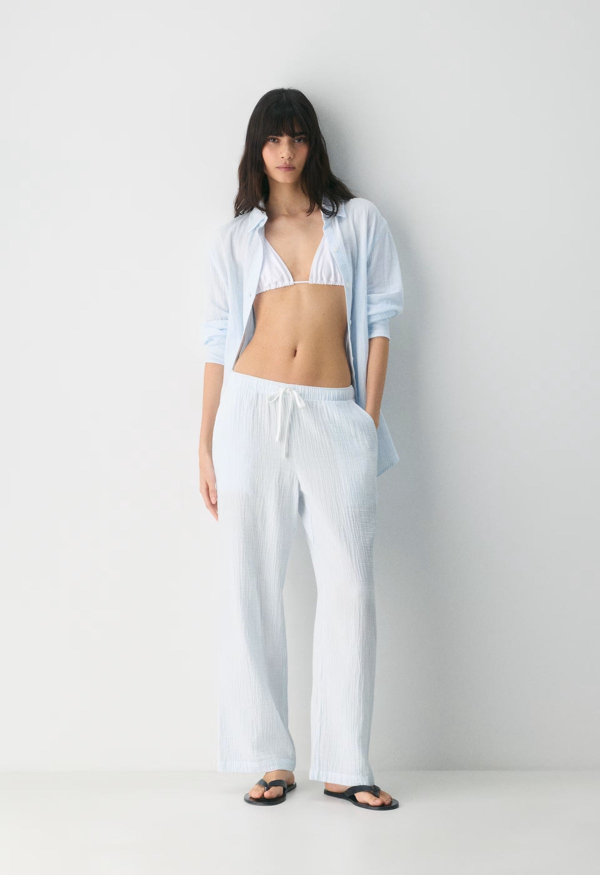 AirPlush Cotton™ Sail Pant - LINSY STRP VILL BL/WH