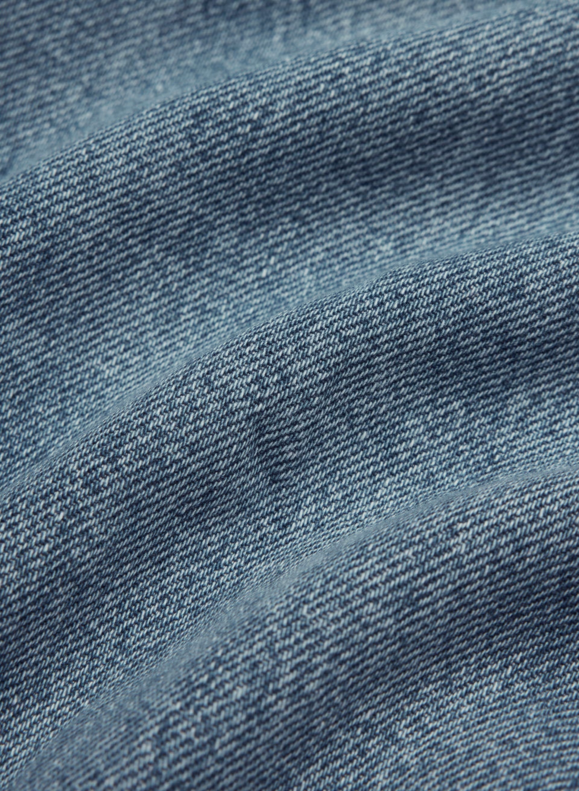Denim Forum The '90s Vintage Lo-Rise Straight Jean - 5 YRS KISS N TELL BLEU