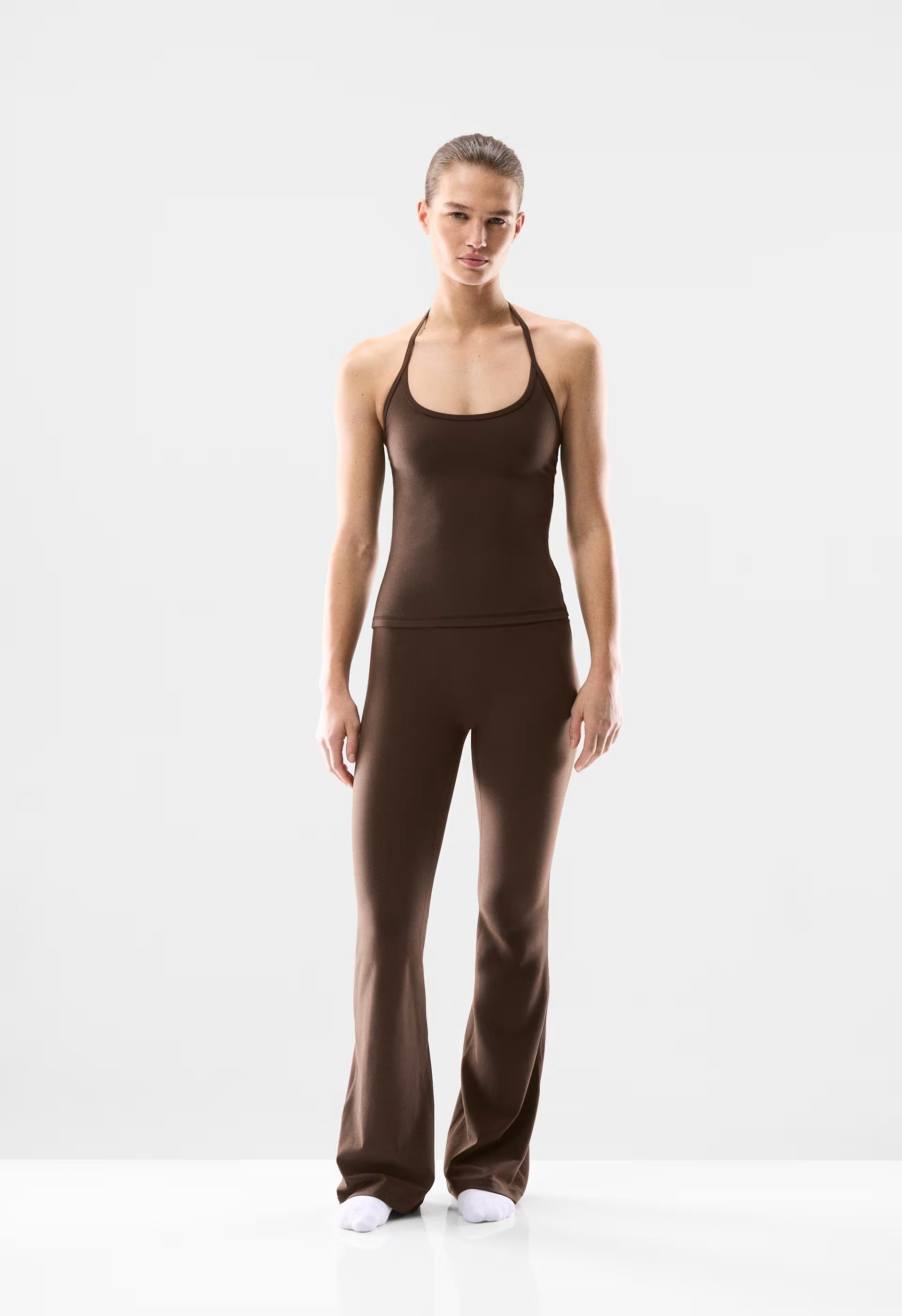 BUTTER Cheeky Infinite Hi Flare 32 Legging - RICH MOCHA BROWN
