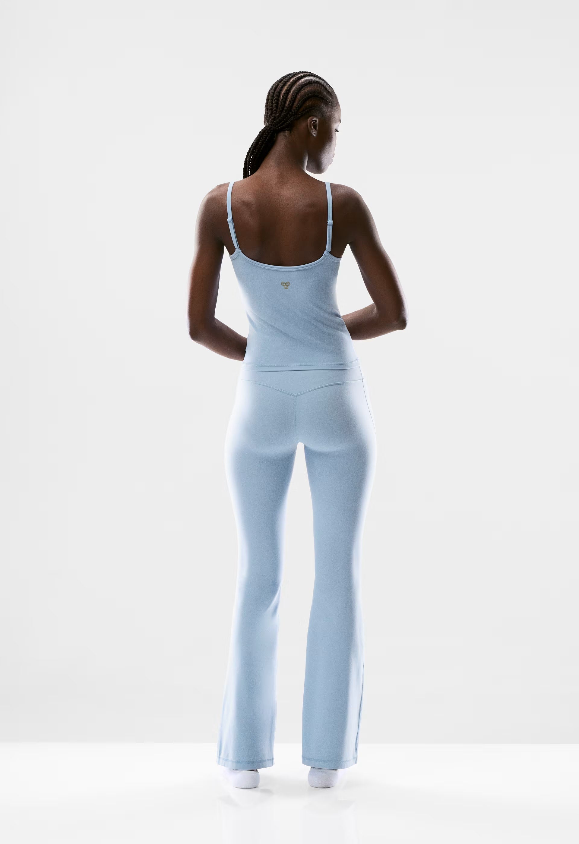 BUTTER Cheeky Infinite Hi Flare 32 Legging - RIPPLE BLUE