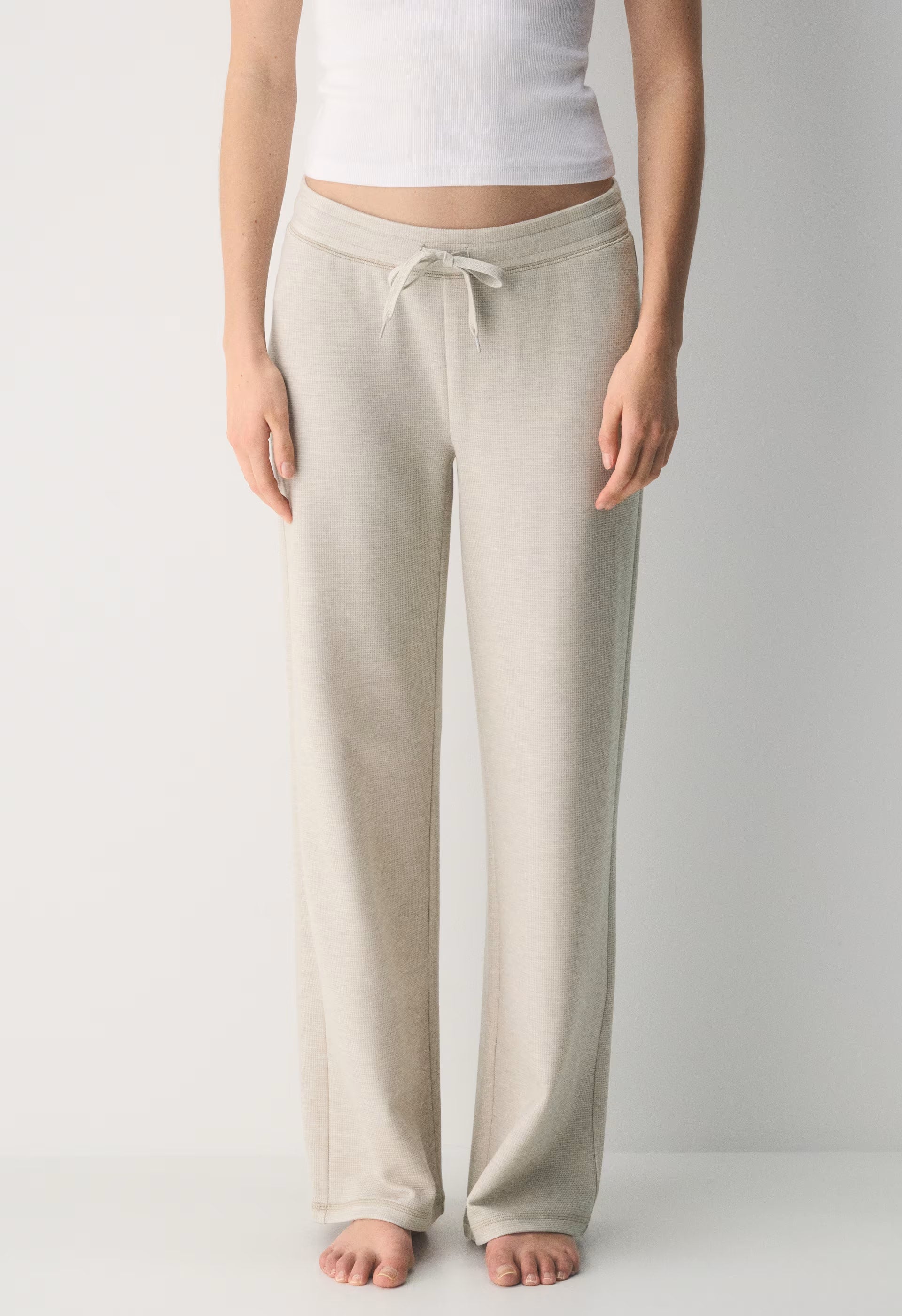 Wafflex Attune Pant - HEATHER ECRU