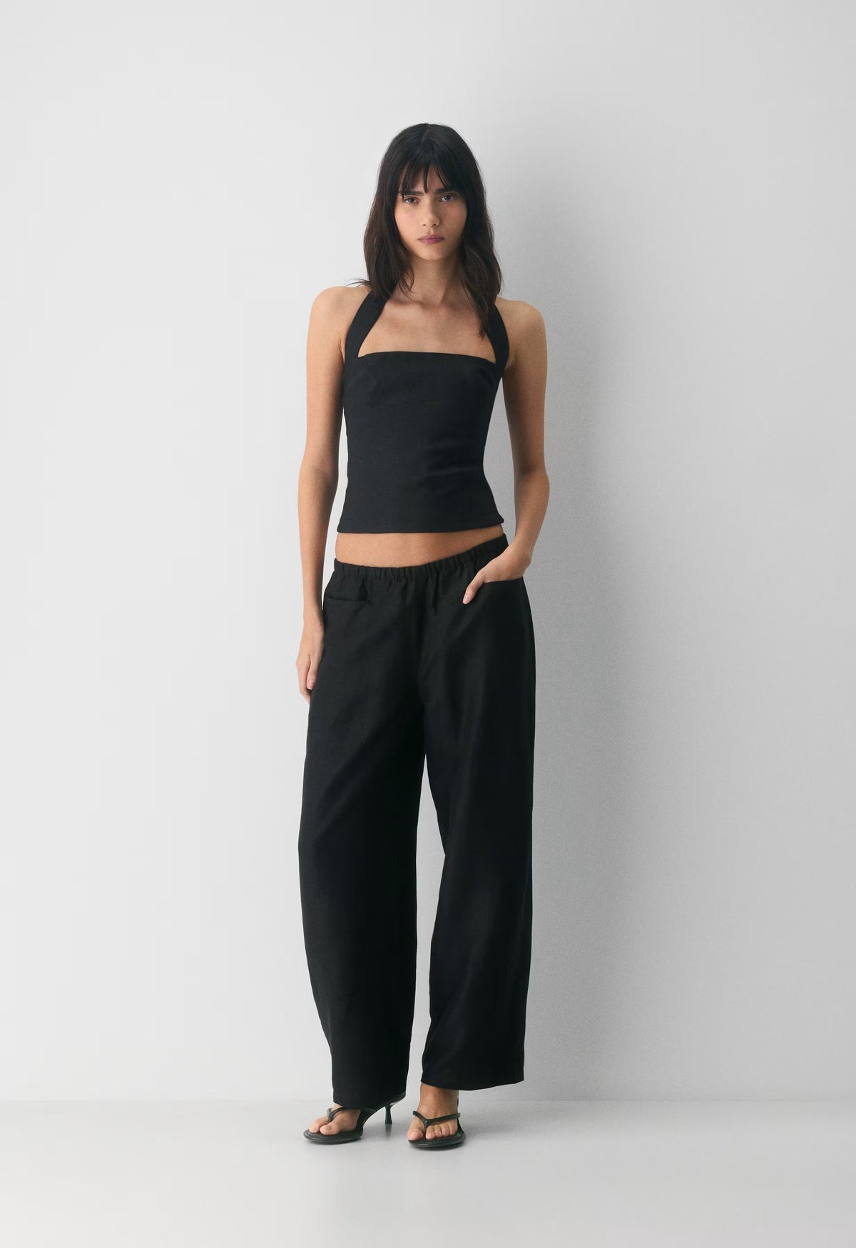 Narrative Barrel Pant - CruiseLinen™ - BLACK