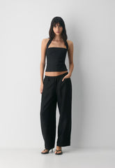 Narrative Barrel Pant - CruiseLinen™ - BLACK
