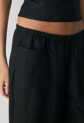 Narrative Barrel Pant - CruiseLinen™ - BLACK